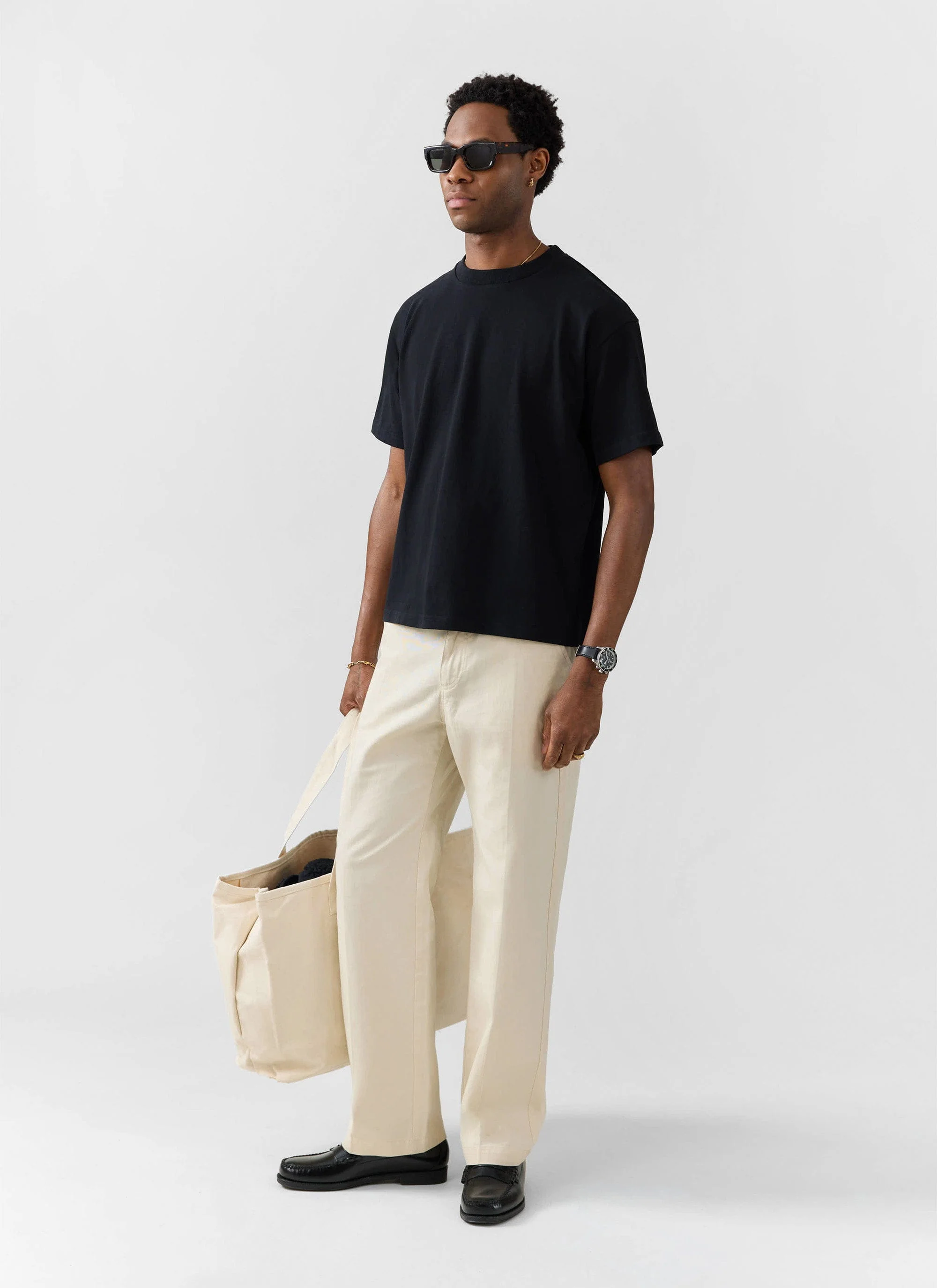 3 Pack Oversized T Shirts | Organic Cotton | Black - Image 3