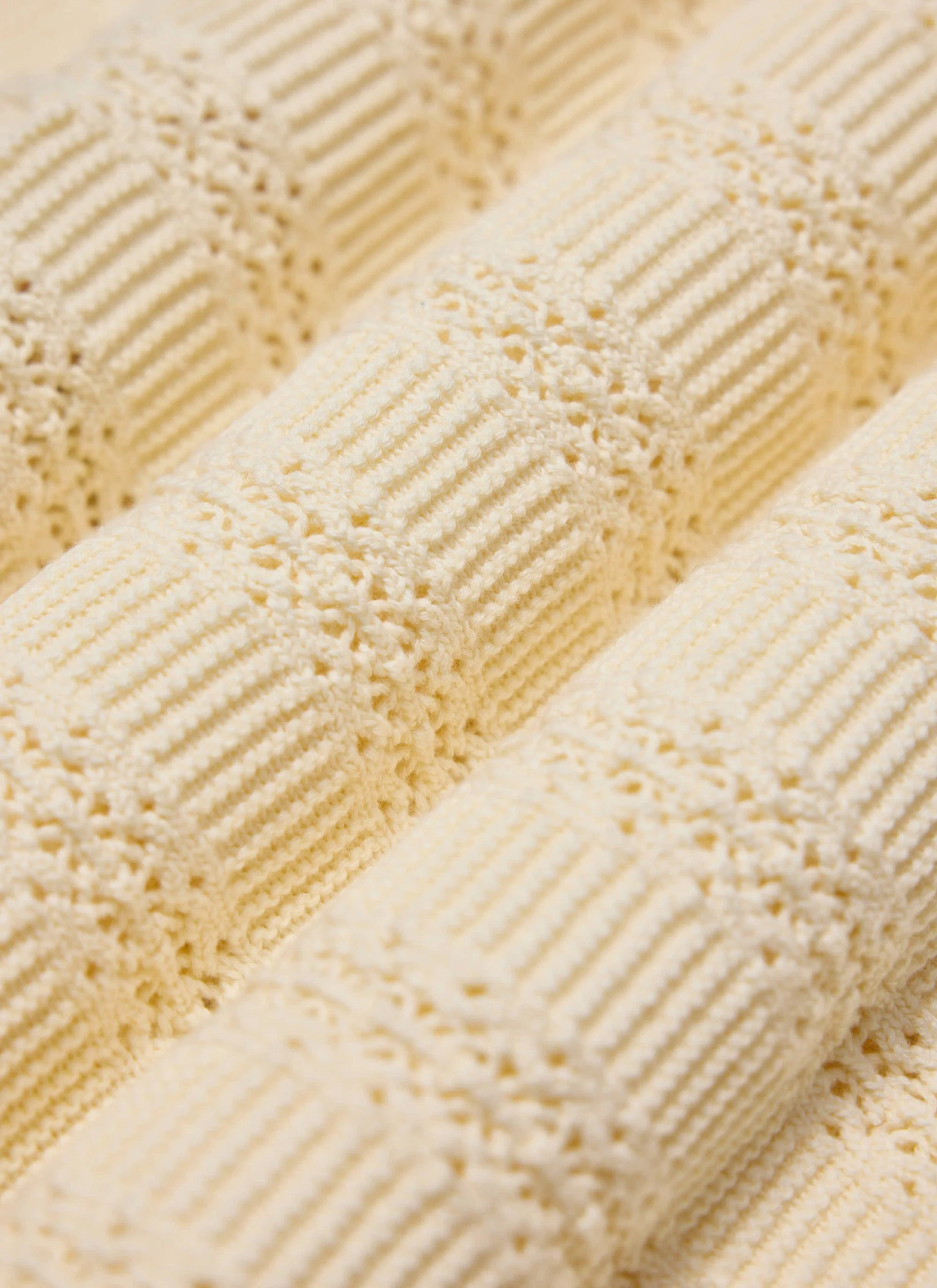 Addendum Knitted Polo Shirt | Cotton | Ecru Cream - Image 7