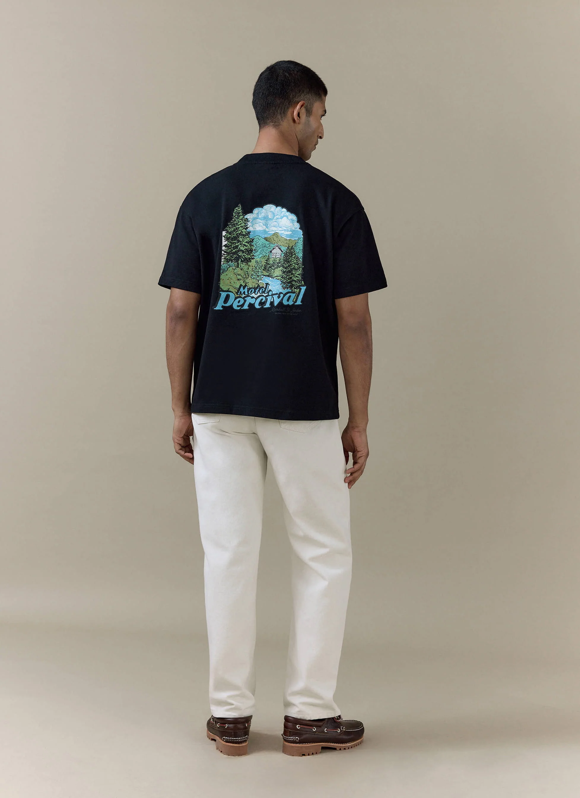 Arnold Oversized T Shirt | Organic Cotton | Black - Image 3