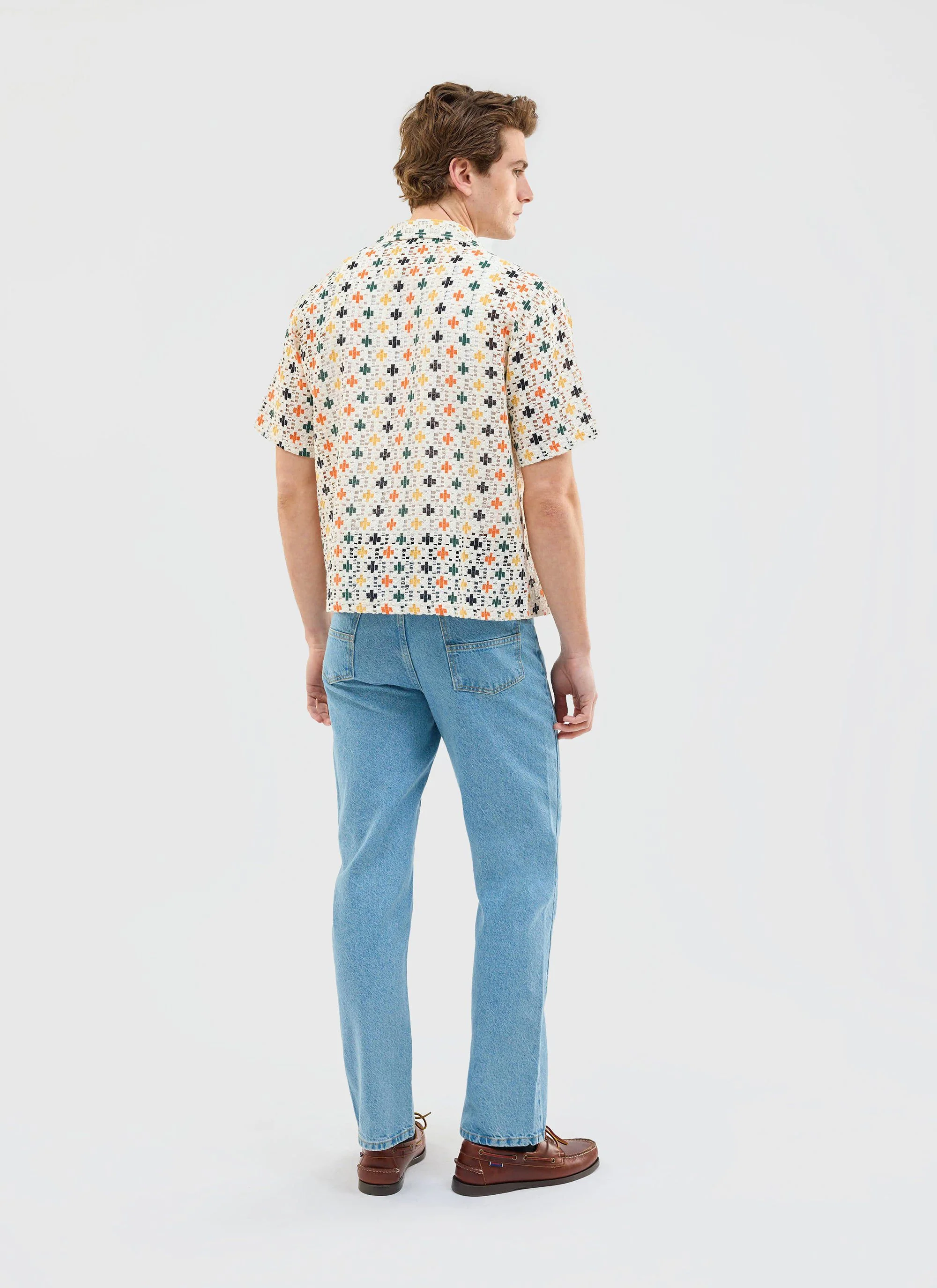 Bailing Crochet Cuban Shirt | Multi - Image 3