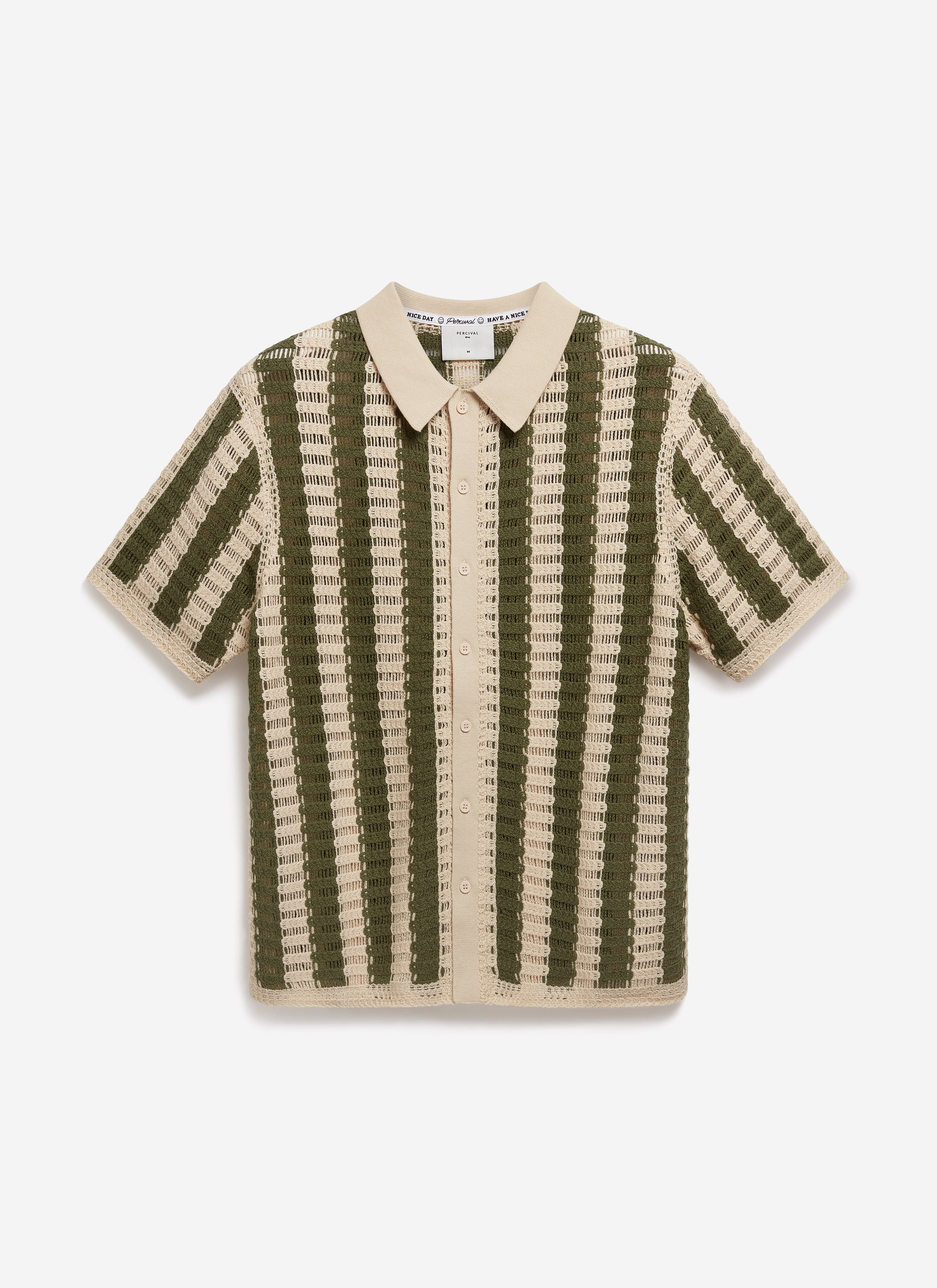 Barletta Knitted Shirt | Cotton | Olive - Image 8