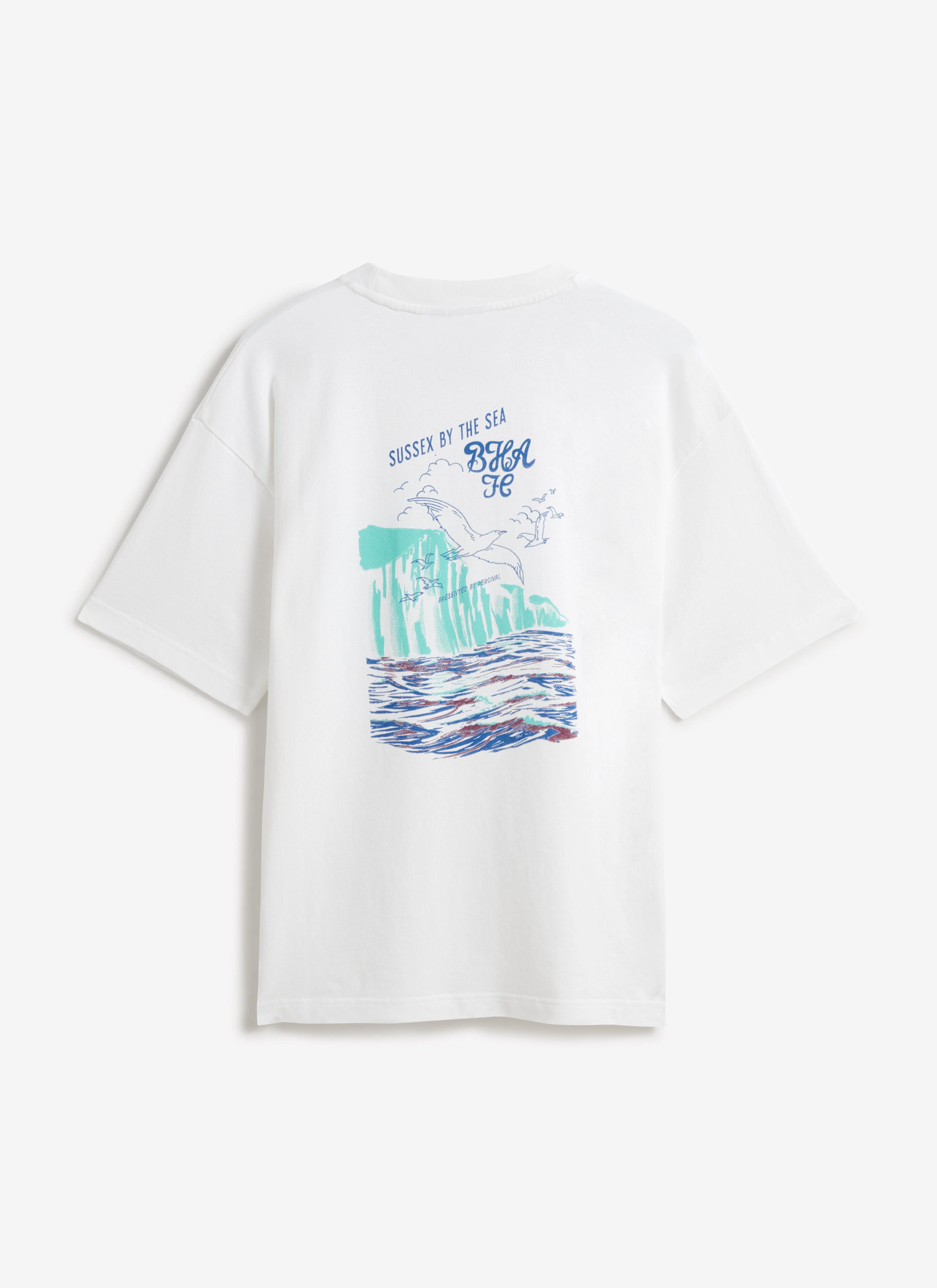Beach Front T Shirt | Brighton & Hove Albion F.C. x Percival | White - Image 6