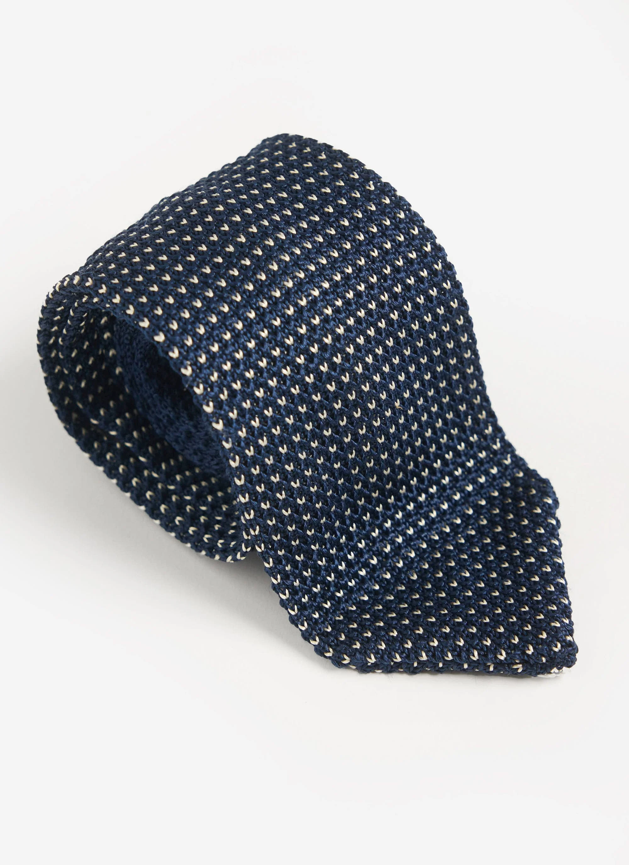 Birdseye Silk Tie | Blue - Image 2
