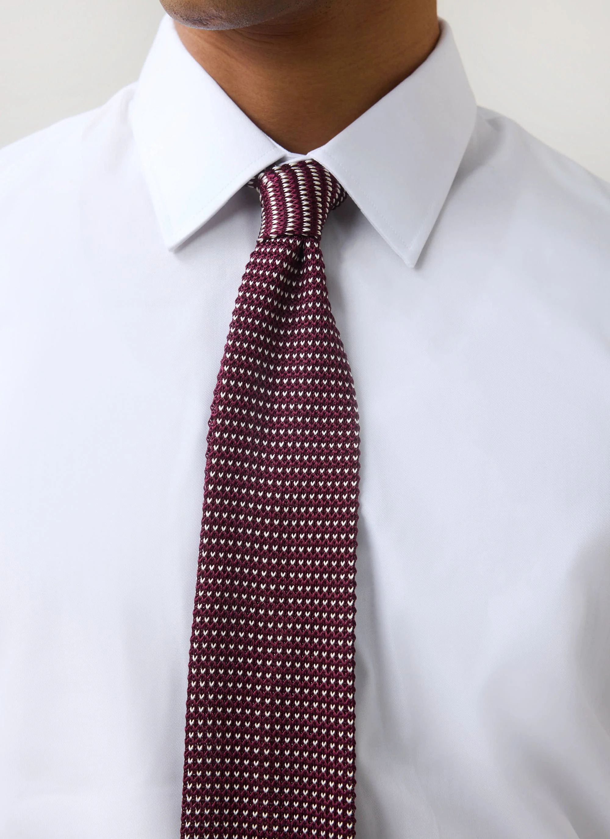 Birdseye Silk Tie | Red