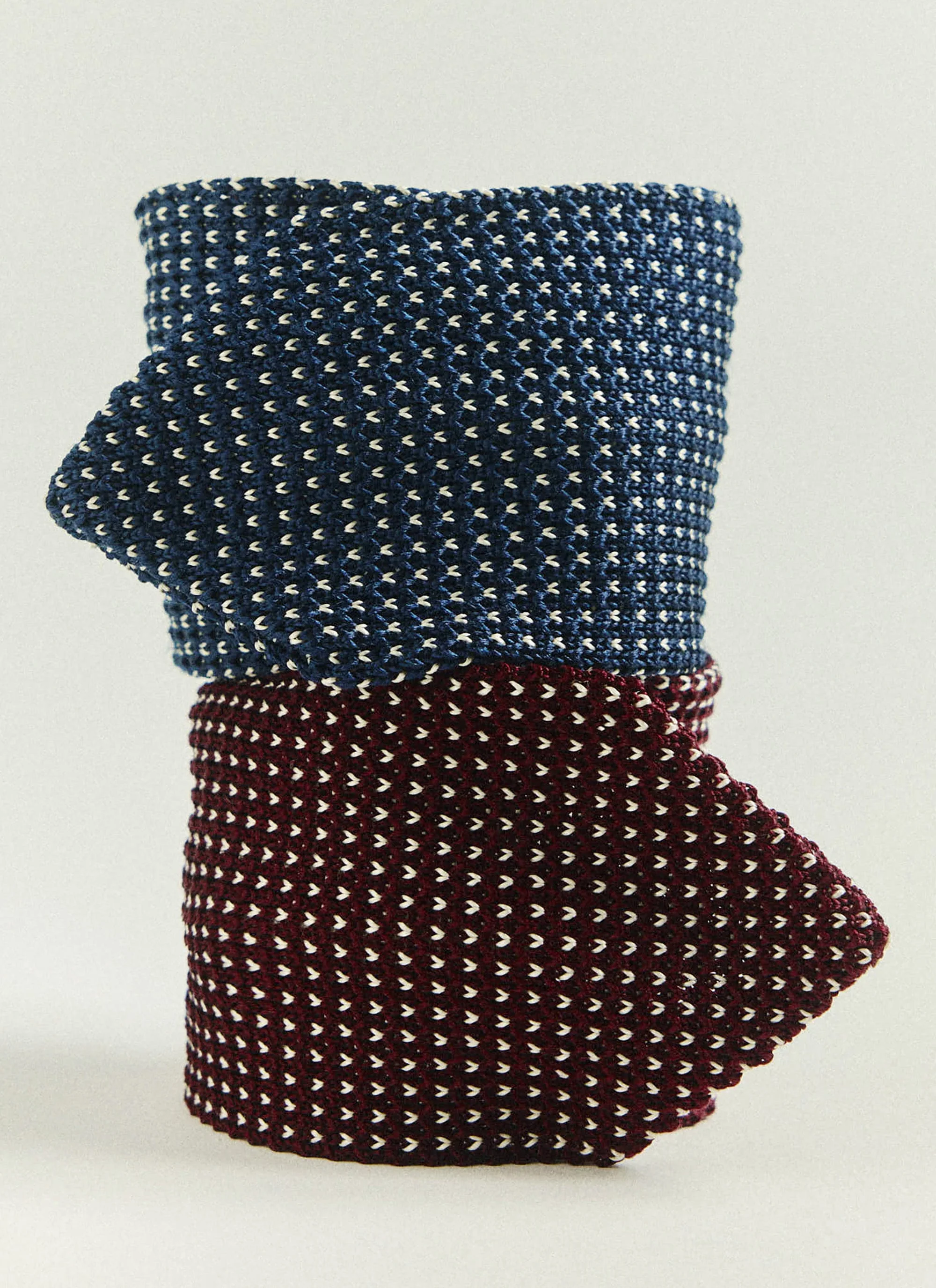 Birdseye Silk Tie | Red - Image 5