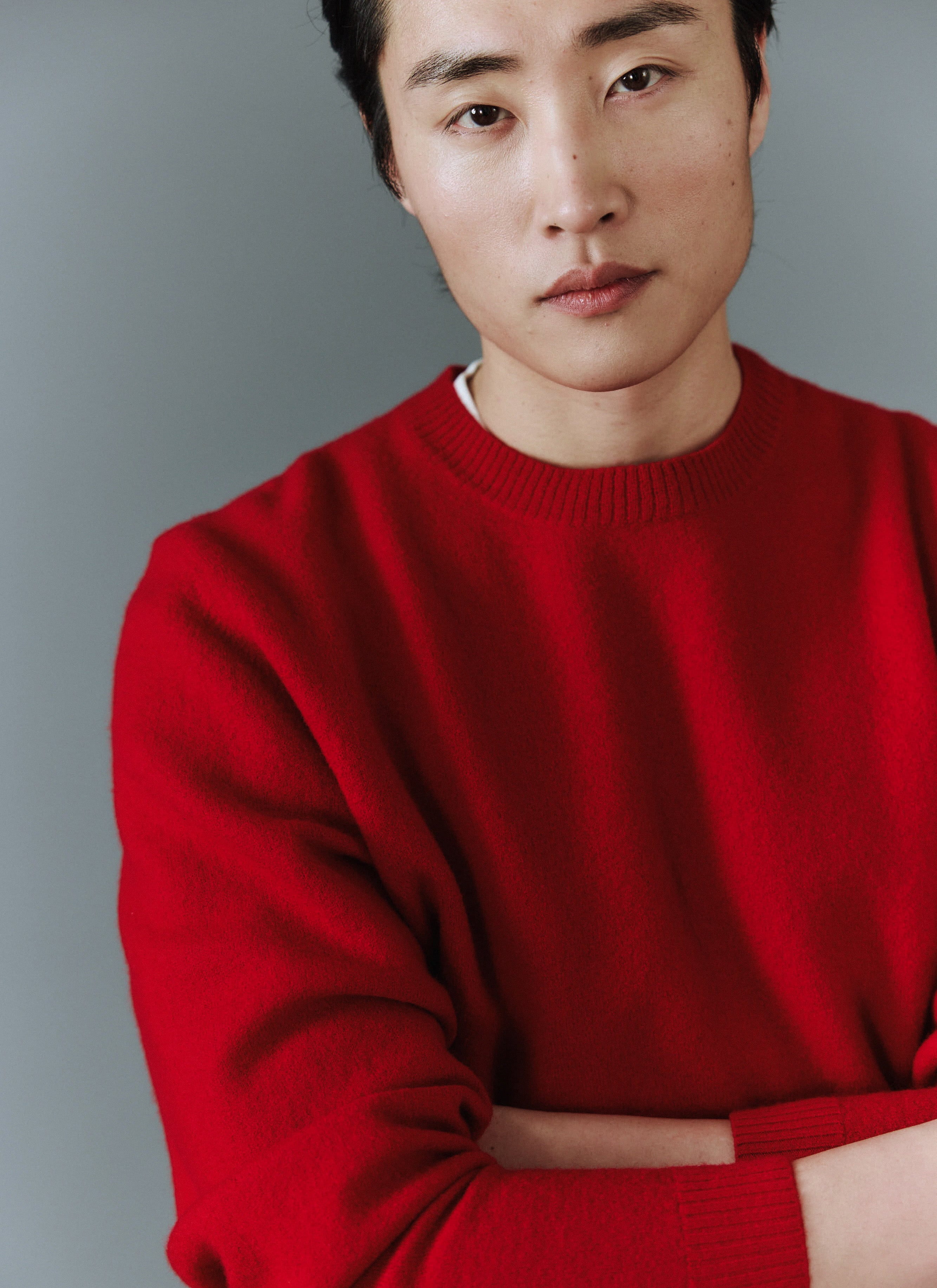 Felted Relaxed Jumper | Wool | Red