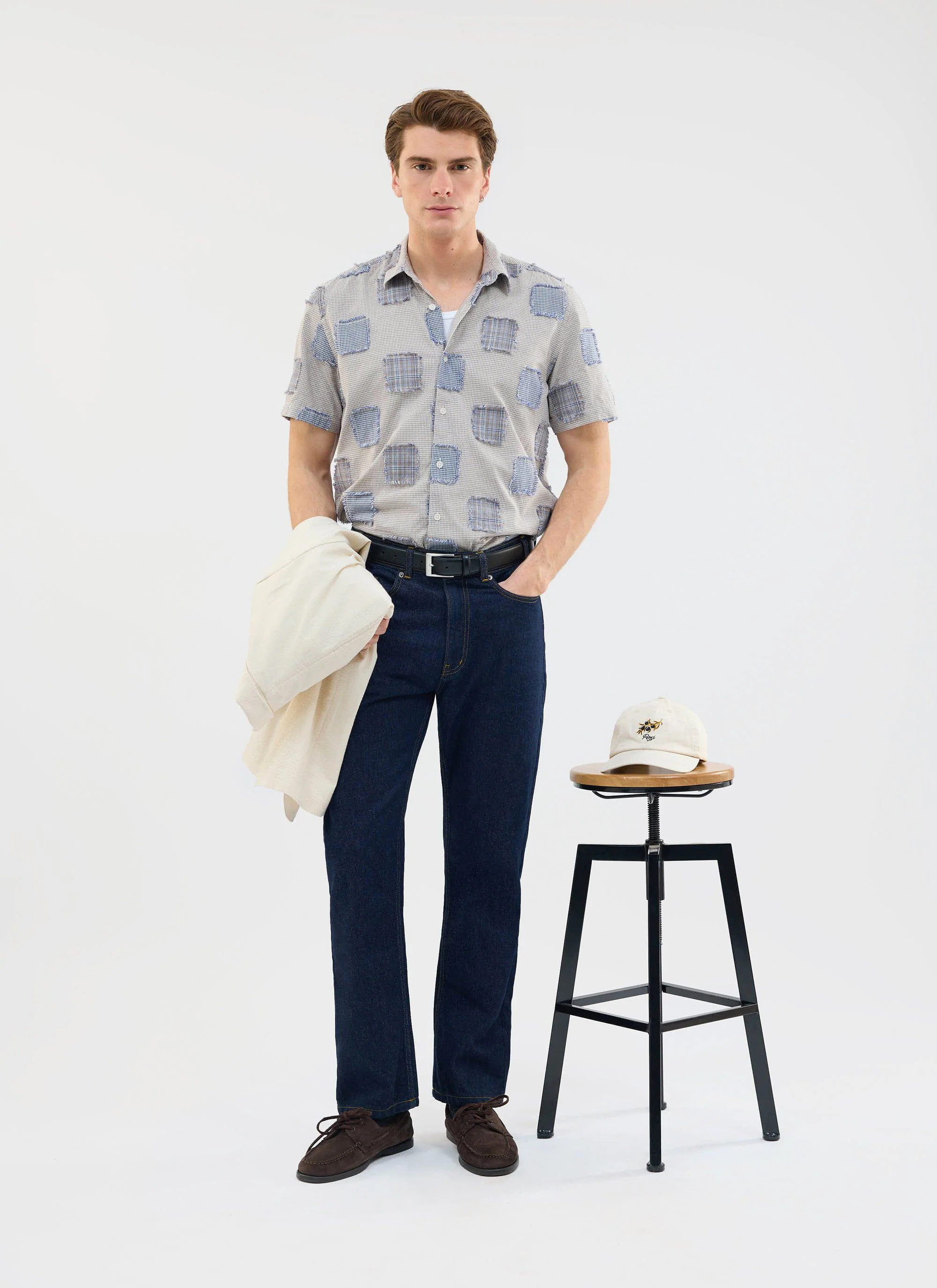 Bruno Boxy Clerk Shirt | Grey - Image 5