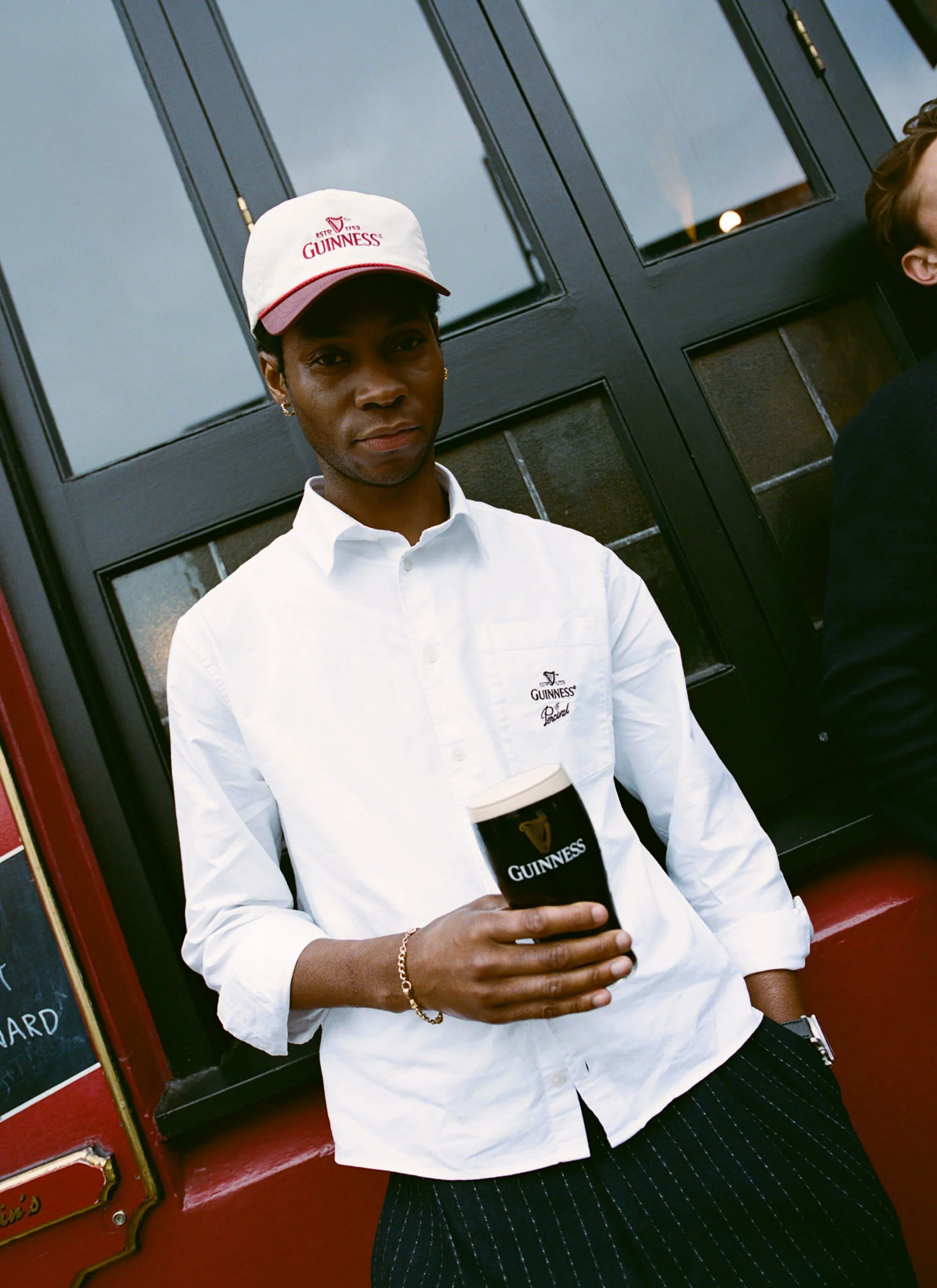 Button Down Boxy Shirt | Percival x Guinness | White - Image 7