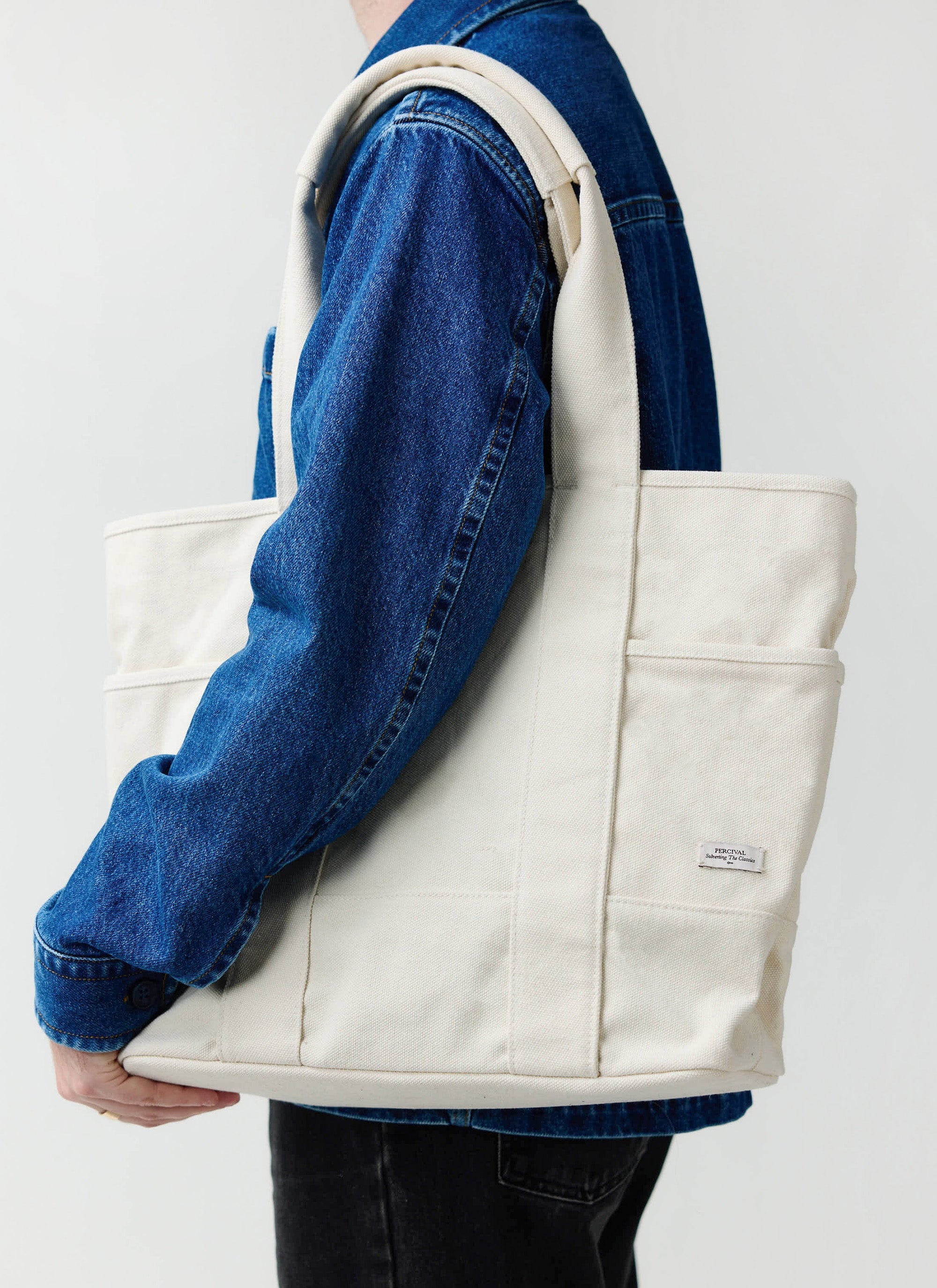 Tote Bag | Cotton Canvas | Cream - Image 2