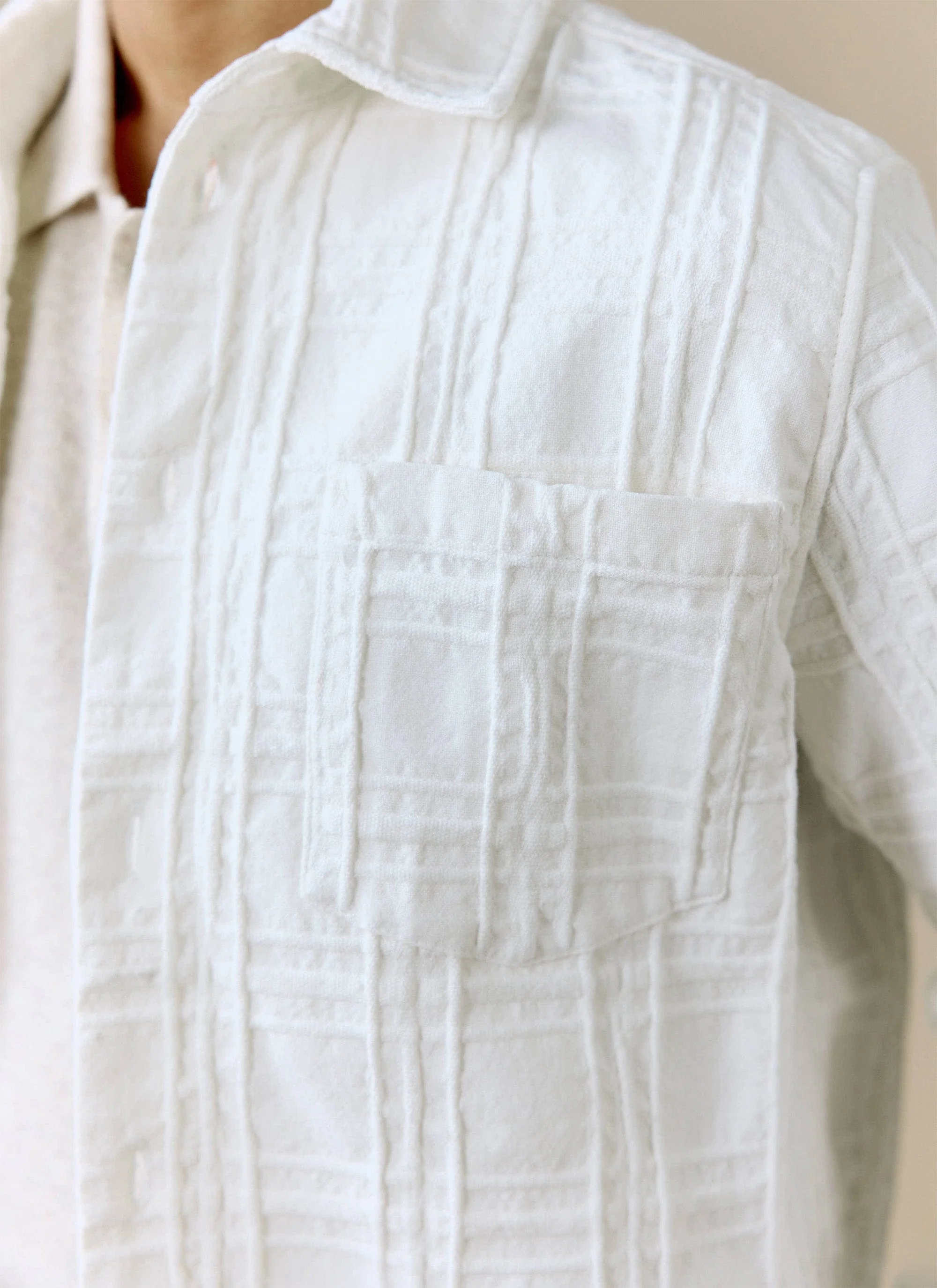 Canyon Heavyweight Overshirt | Cotton | White - Image 4