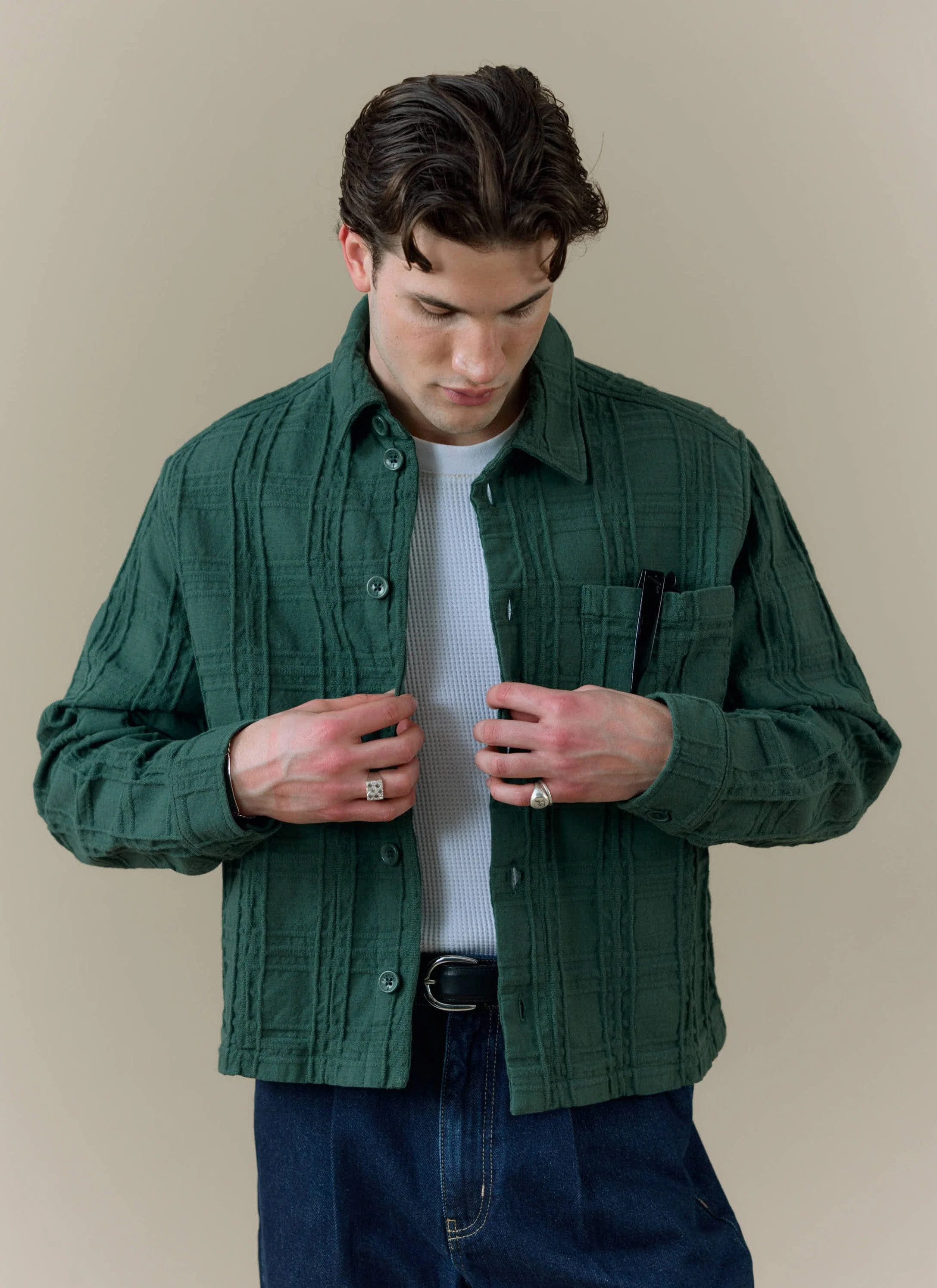 Canyon Heavyweight Overshirt | Cotton | Forest