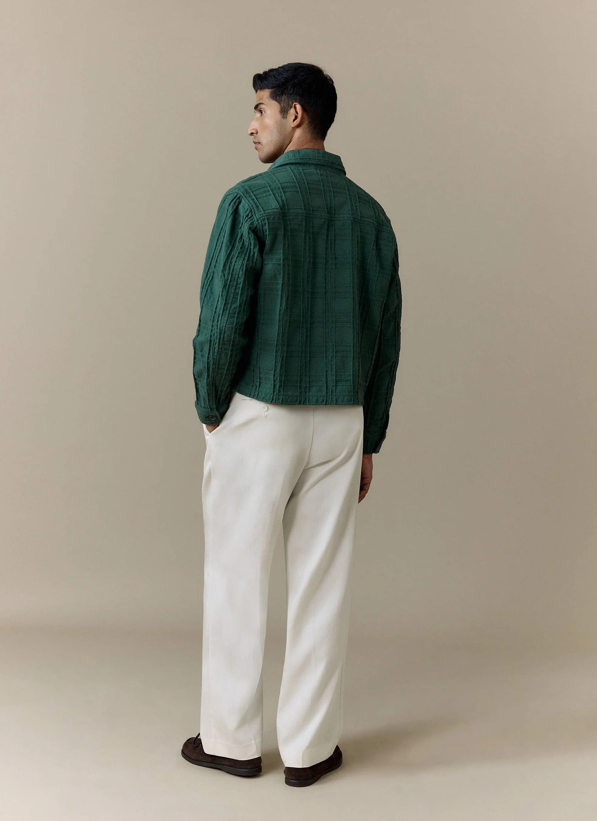 Canyon Heavyweight Overshirt | Cotton | Forest - Image 3