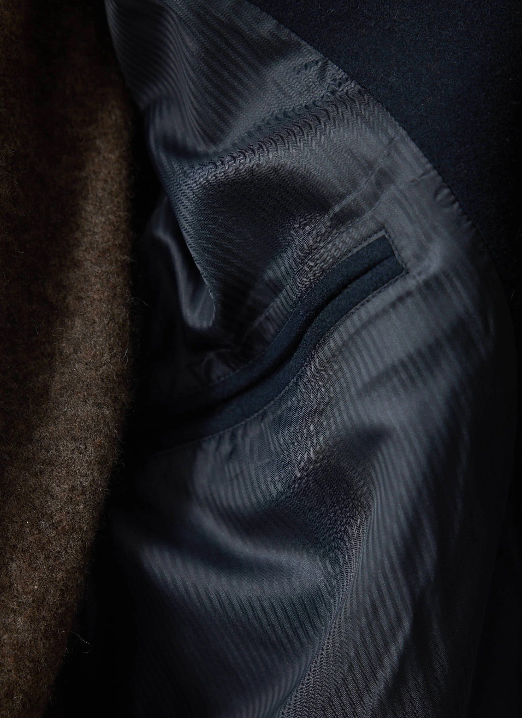 Men's Wool Car Coat | Navy - Image 10