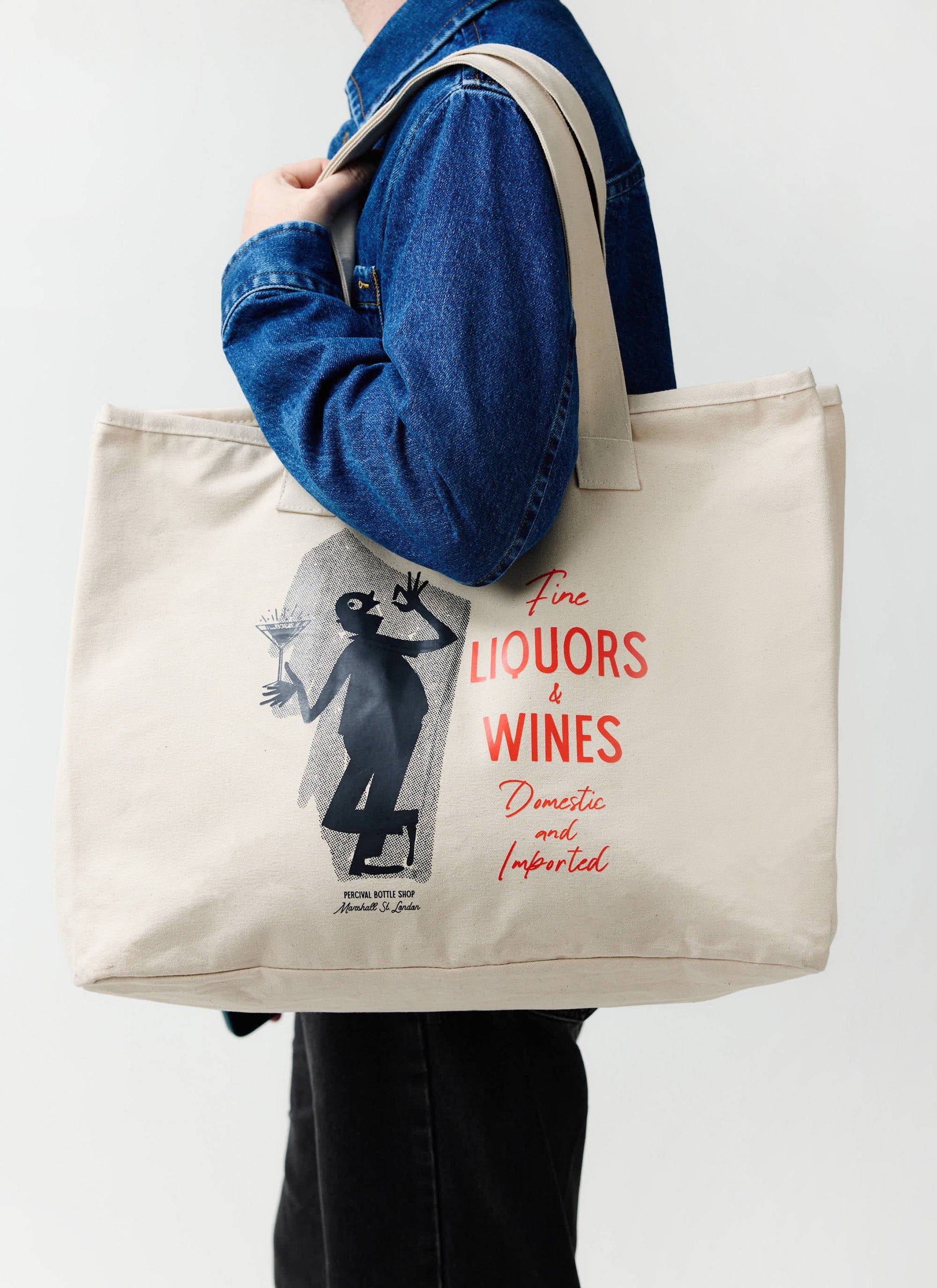 Carlo Mixologist Tote Bag | Cotton | Cream - Image 2