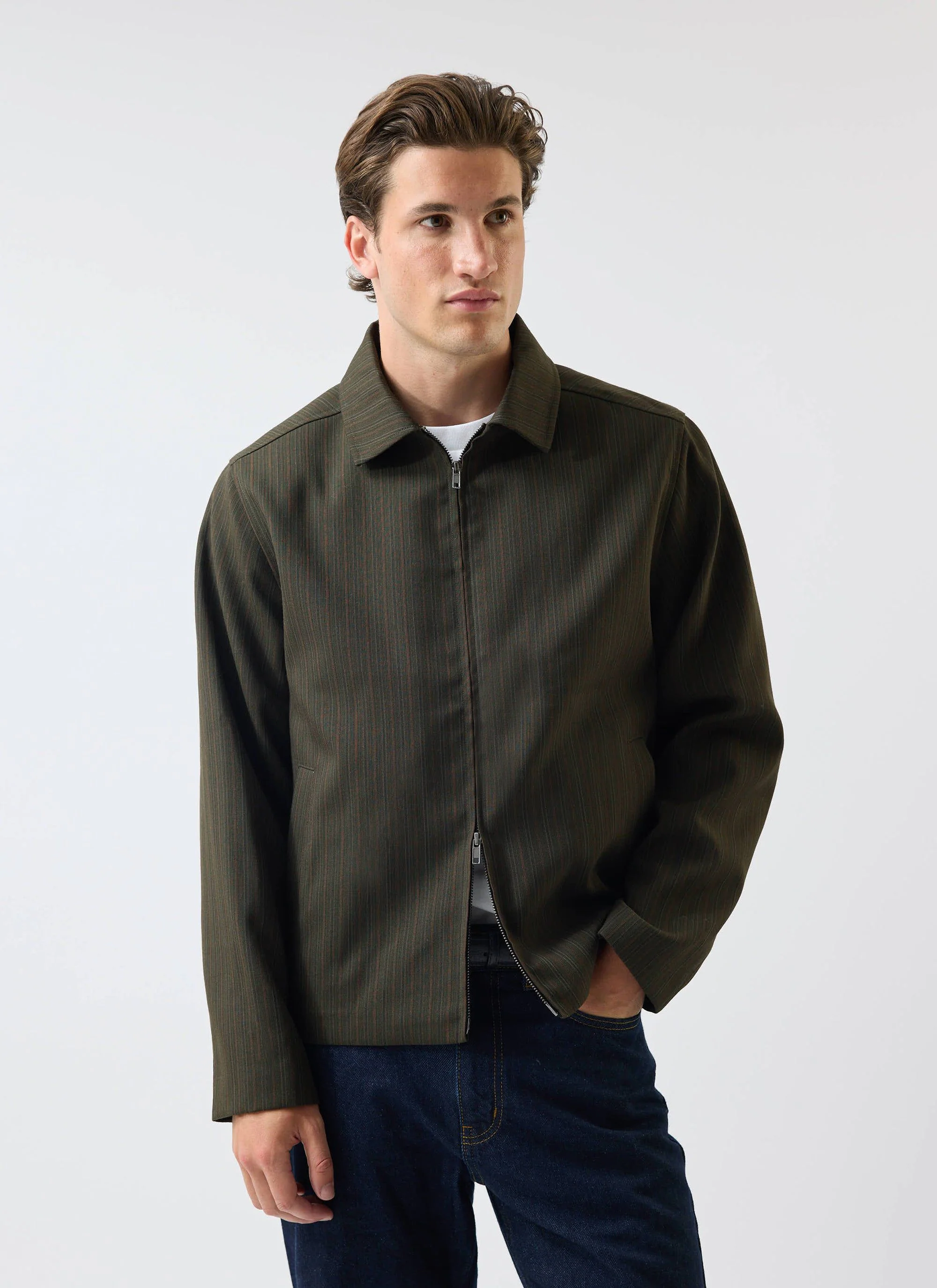 Men's Chapter Zip Up Jacket | Forest Green