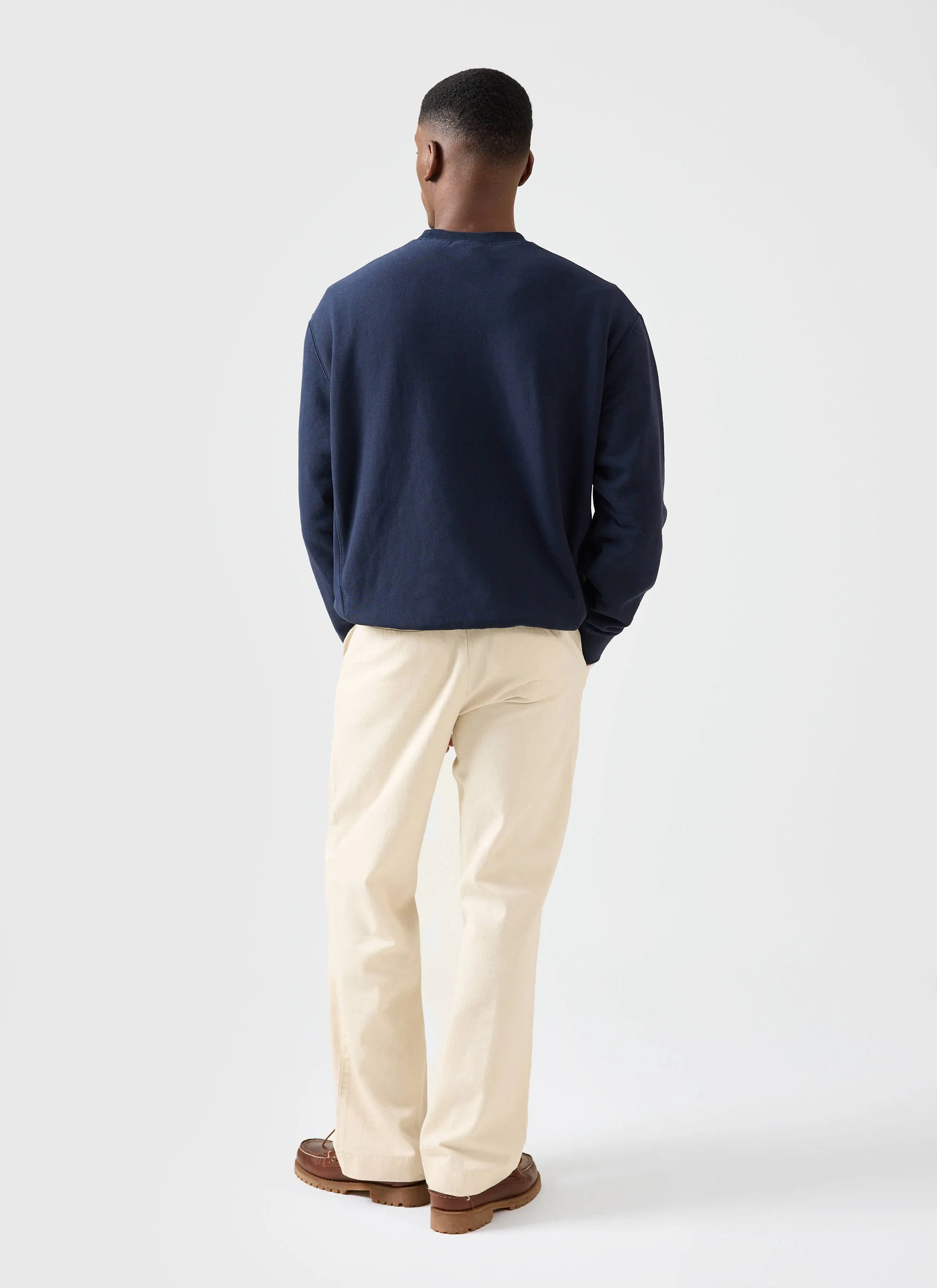 Chenille Patch Jersey Sweatshirt | Champion x Percival | Navy - Image 5