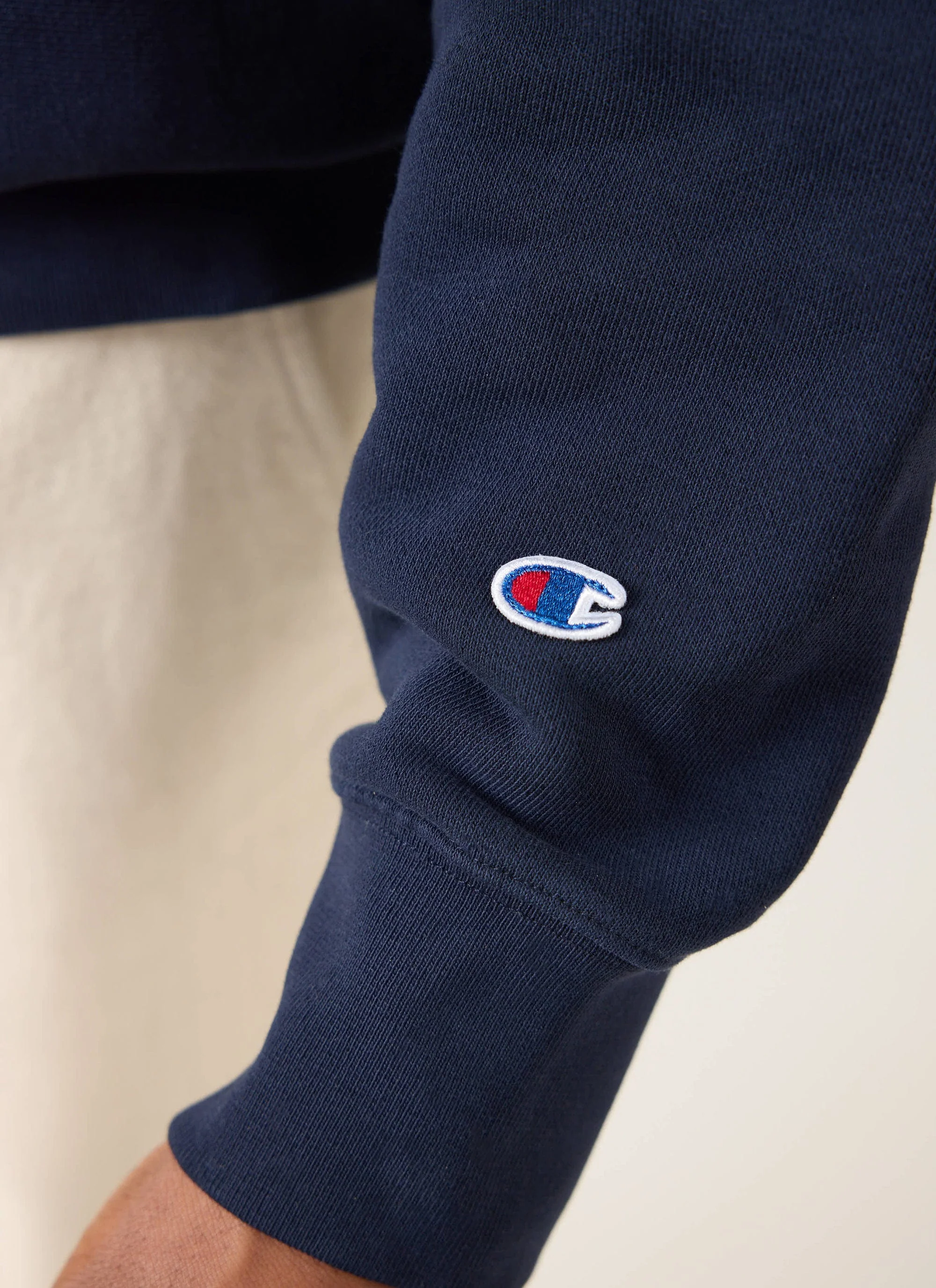 Chenille Patch Jersey Sweatshirt | Champion x Percival | Navy - Image 7