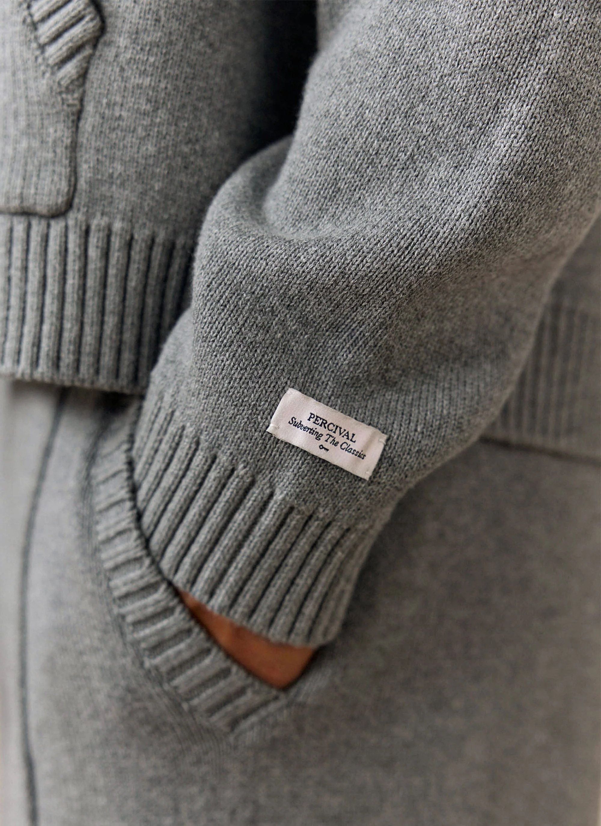 Chronicle Knitted Hoodie | Cotton | Grey - Image 2