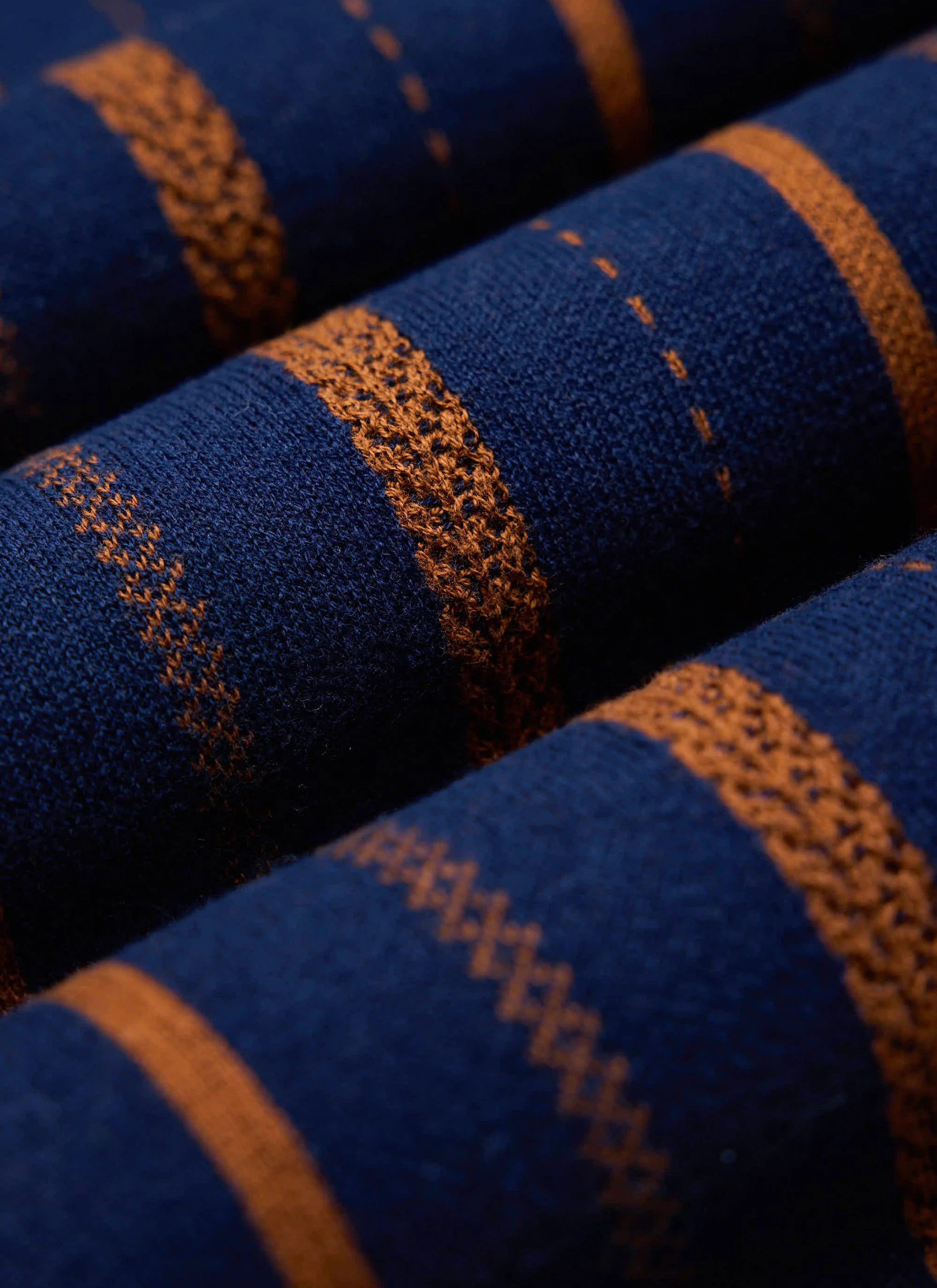 Citation Knitted Football Shirt | Cotton | Navy - Image 9