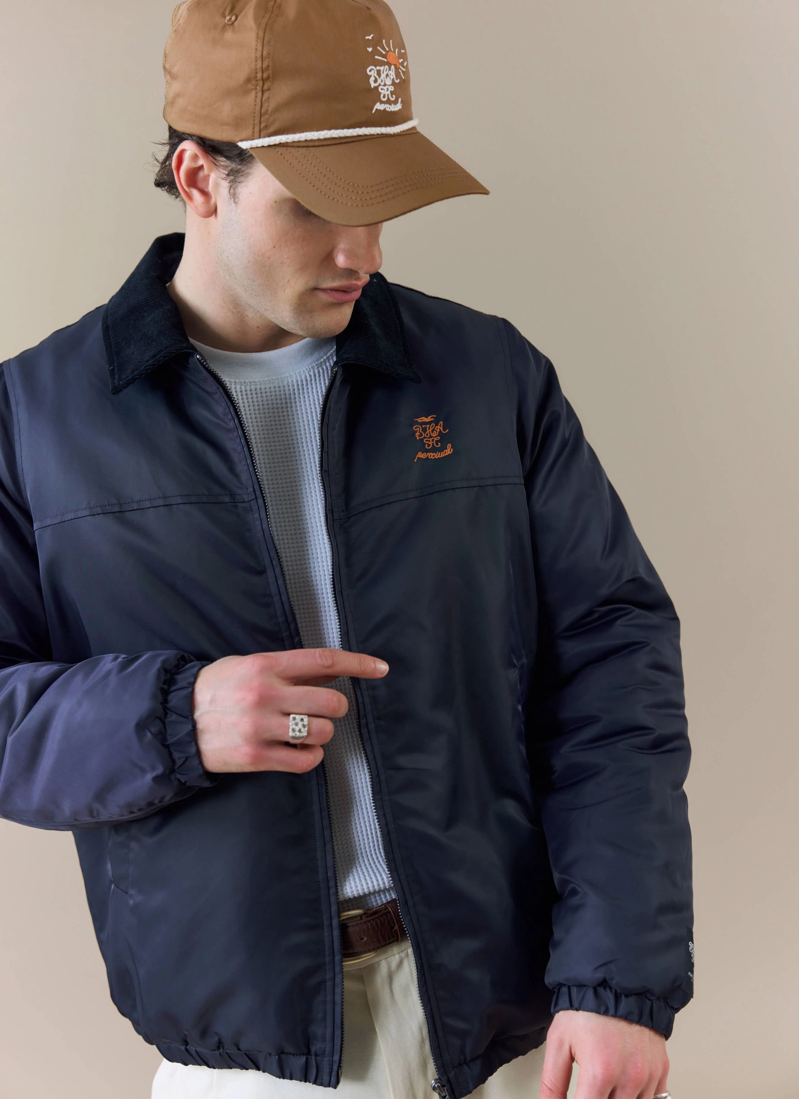 Coach Jacket | Brighton & Hove Albion F.C. x Percival | Navy