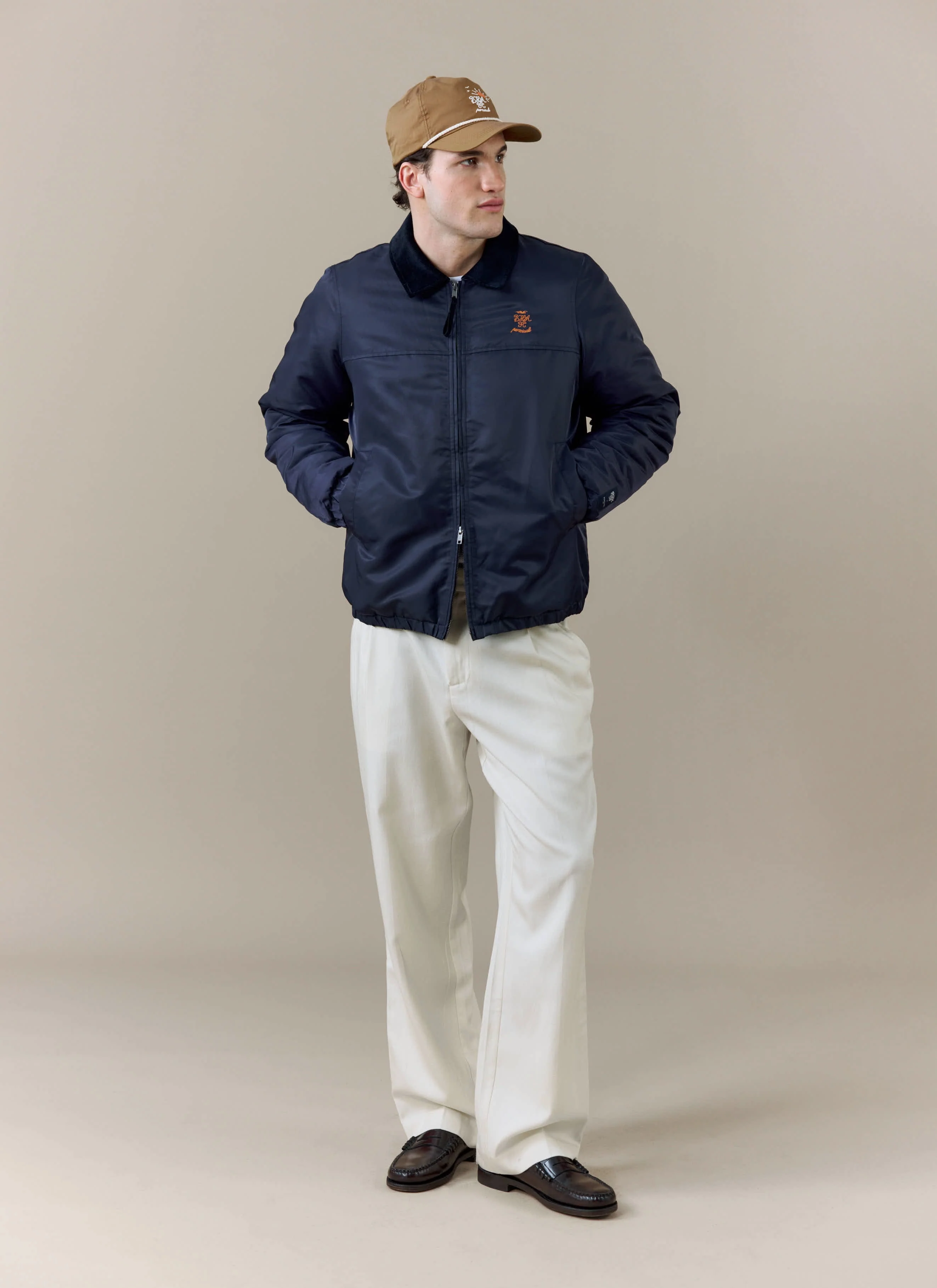 Coach Jacket | Brighton & Hove Albion F.C. x Percival | Navy - Image 4