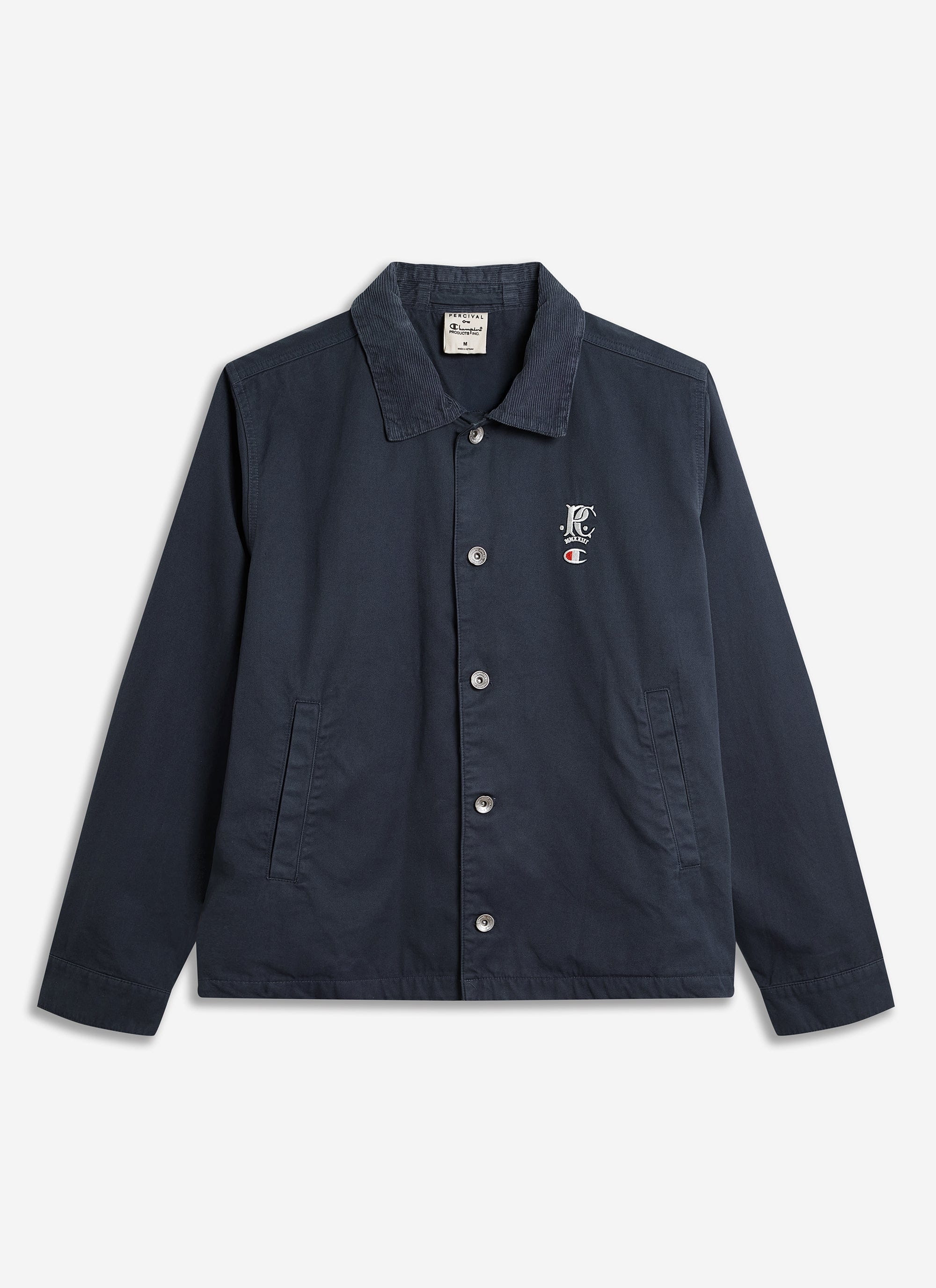 Cord Collar Jacket | Champion x Percival | Navy - Image 8