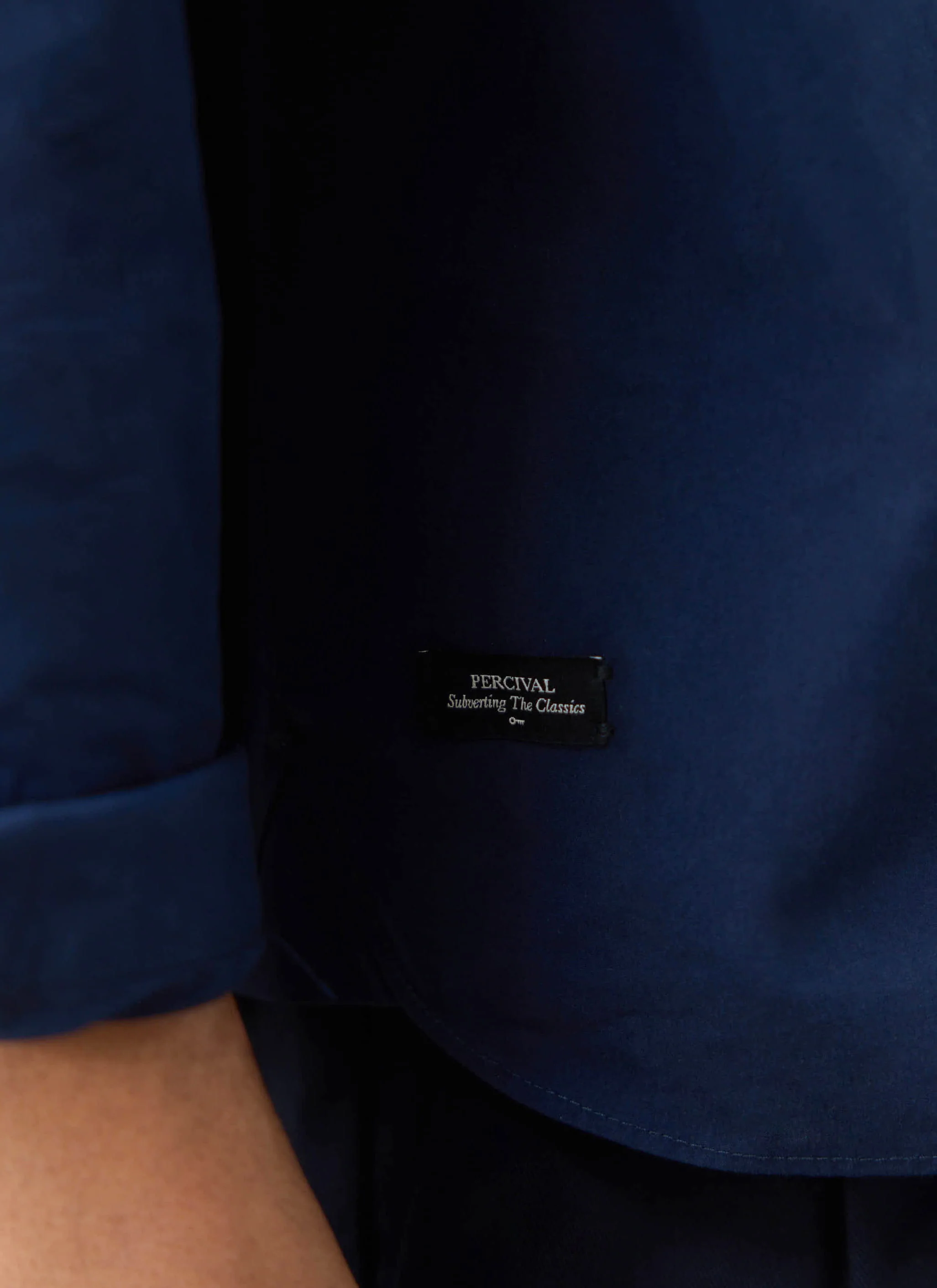 Dali Relaxed Poplin Shirt | Cotton | Navy - Image 6