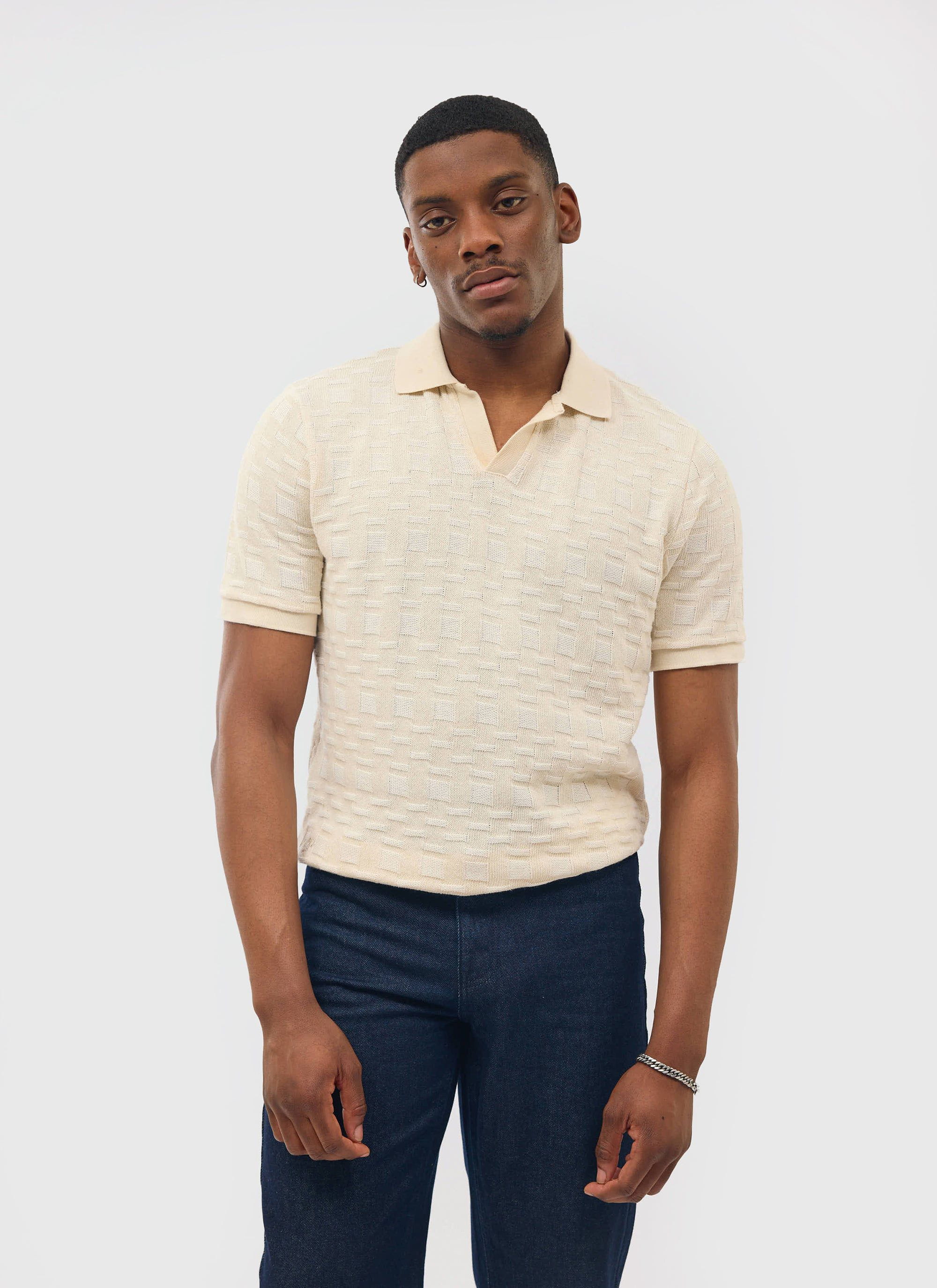 Deck Negroni Knitted Shirt | Cotton | Cream - Image 3
