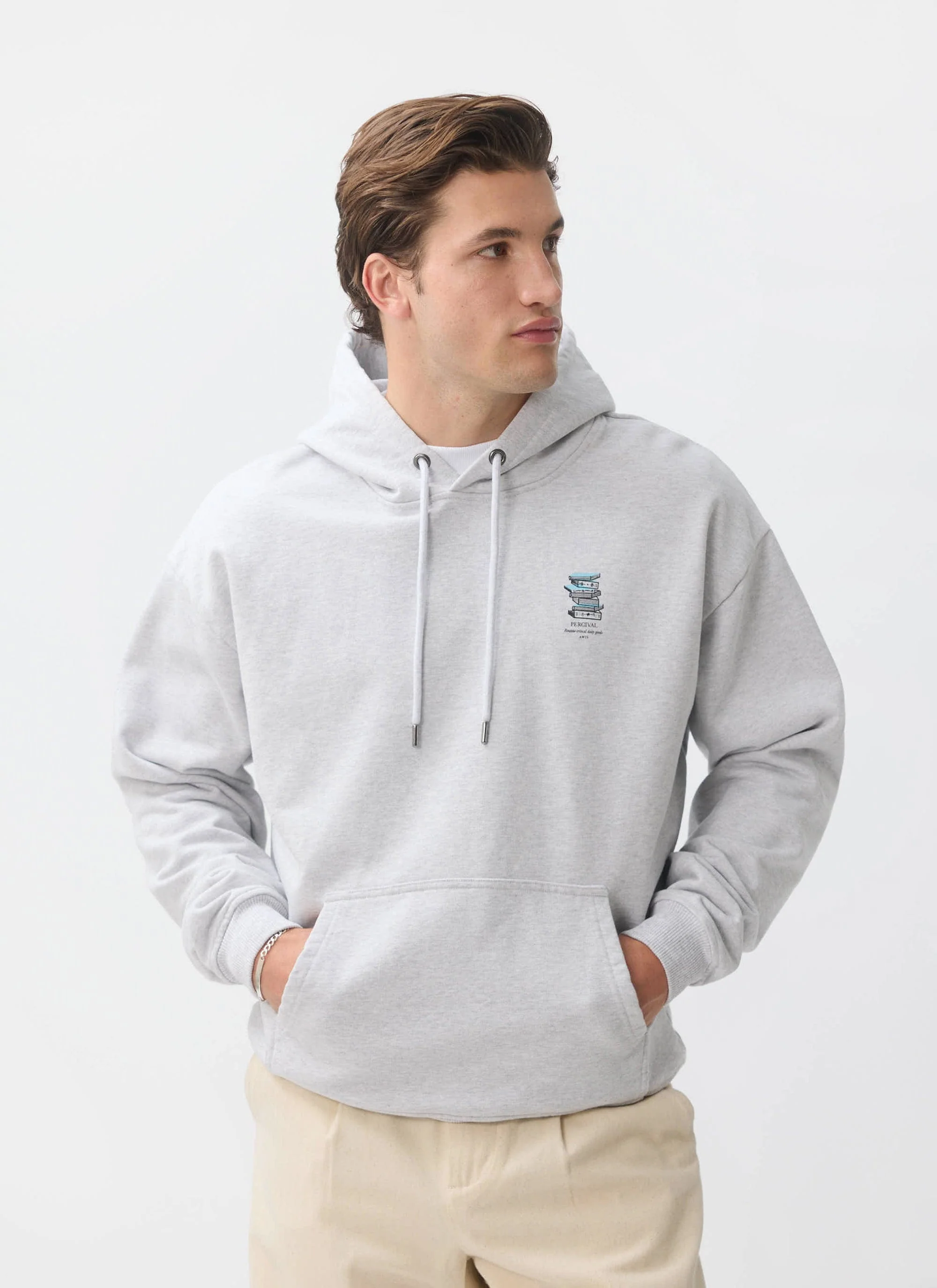 Duke Hoodie | Cotton | Grey - Image 3