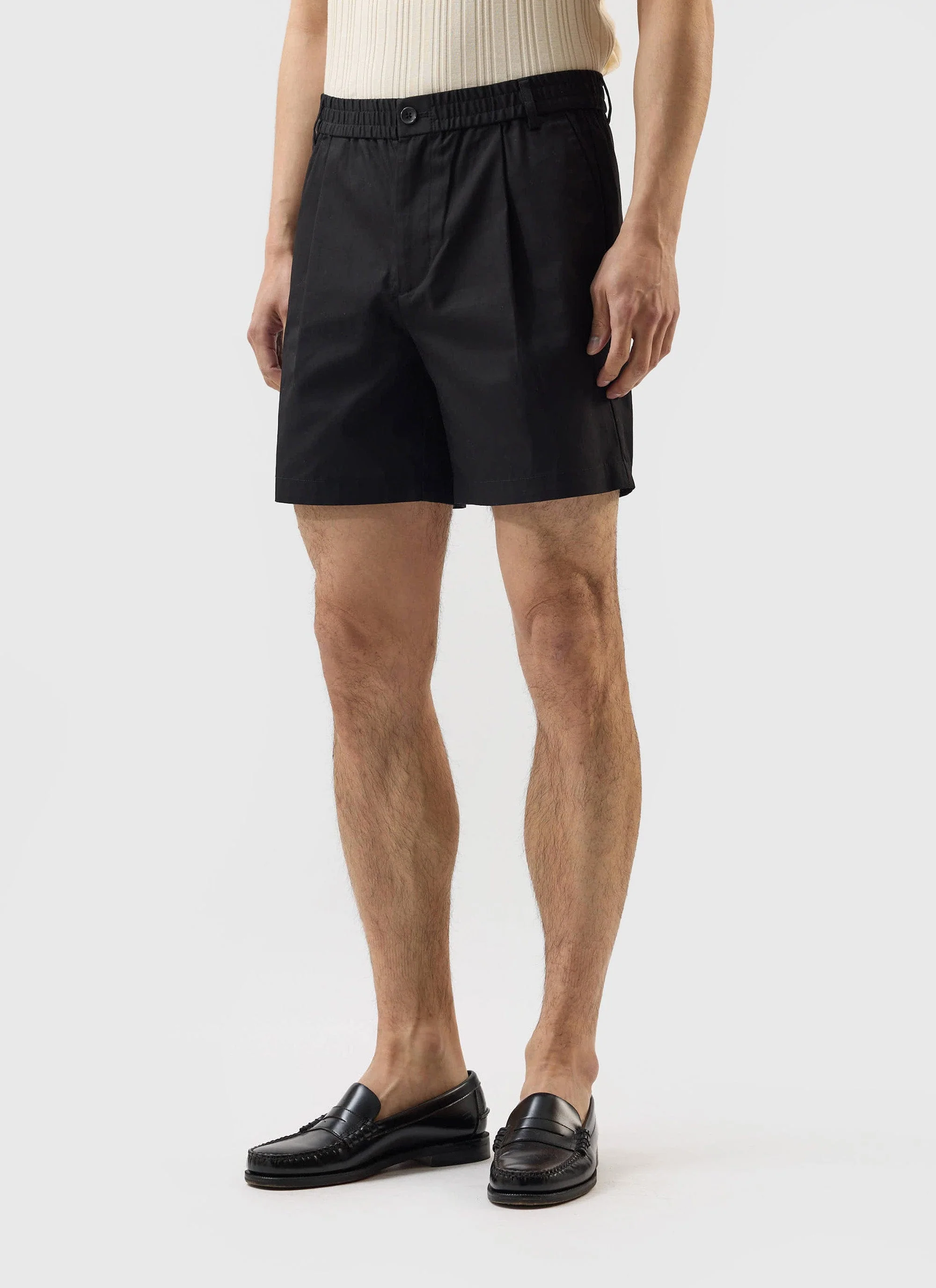 Enzo Tailored Shorts | Cotton | Black - Image 4