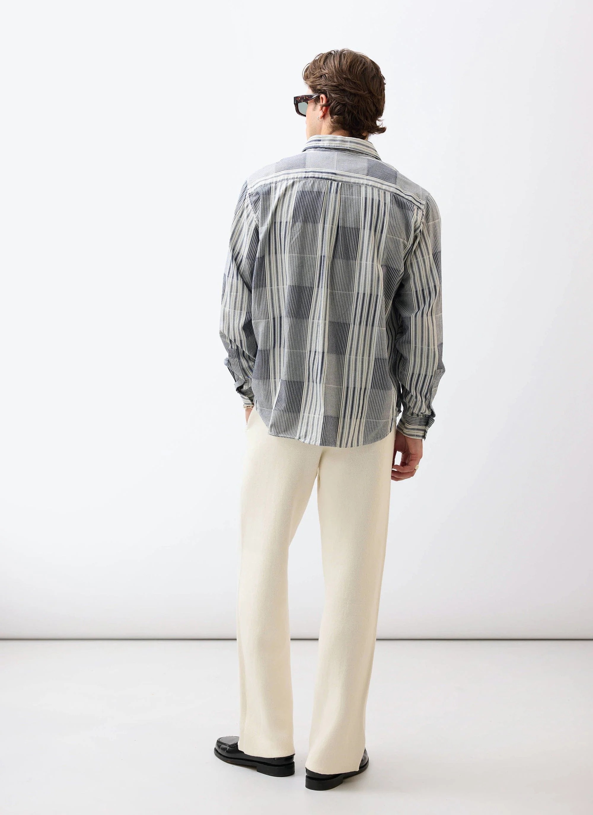 Epigraph Patchwork Pearce Shirt | Cotton | Blue - Image 3