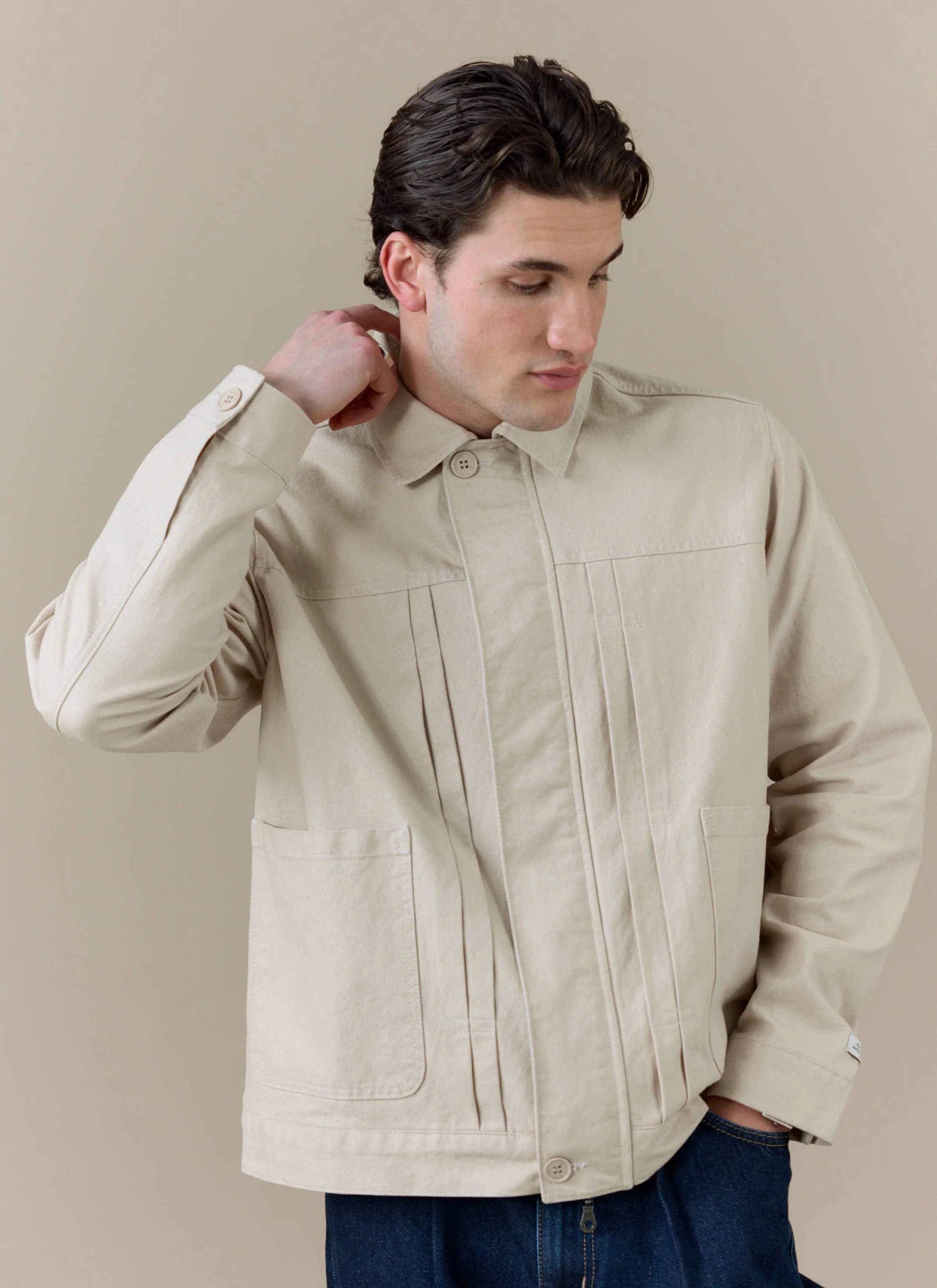 Ernst Jacket | Cotton | Cream - Image 7