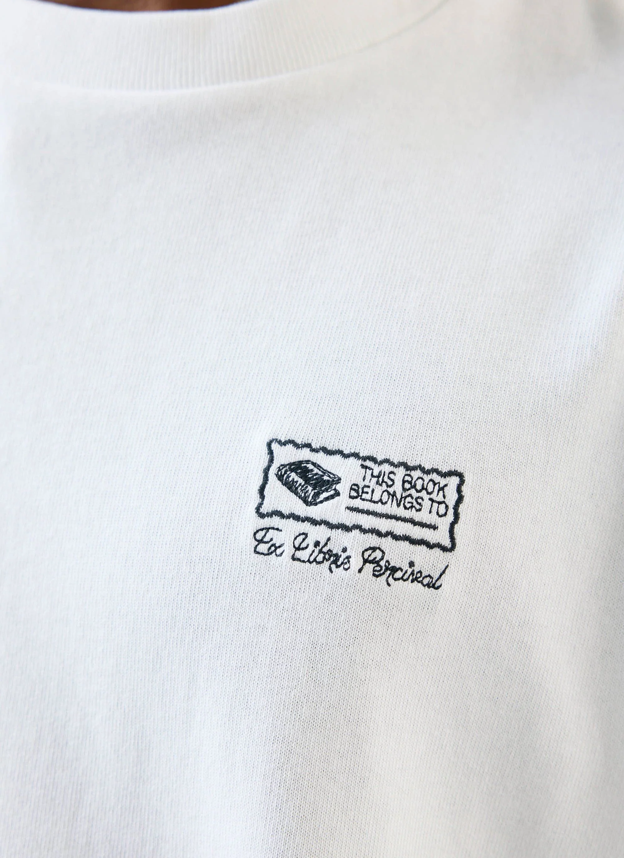 Ex Libris Oversized T Shirt | Cotton | White - Image 5