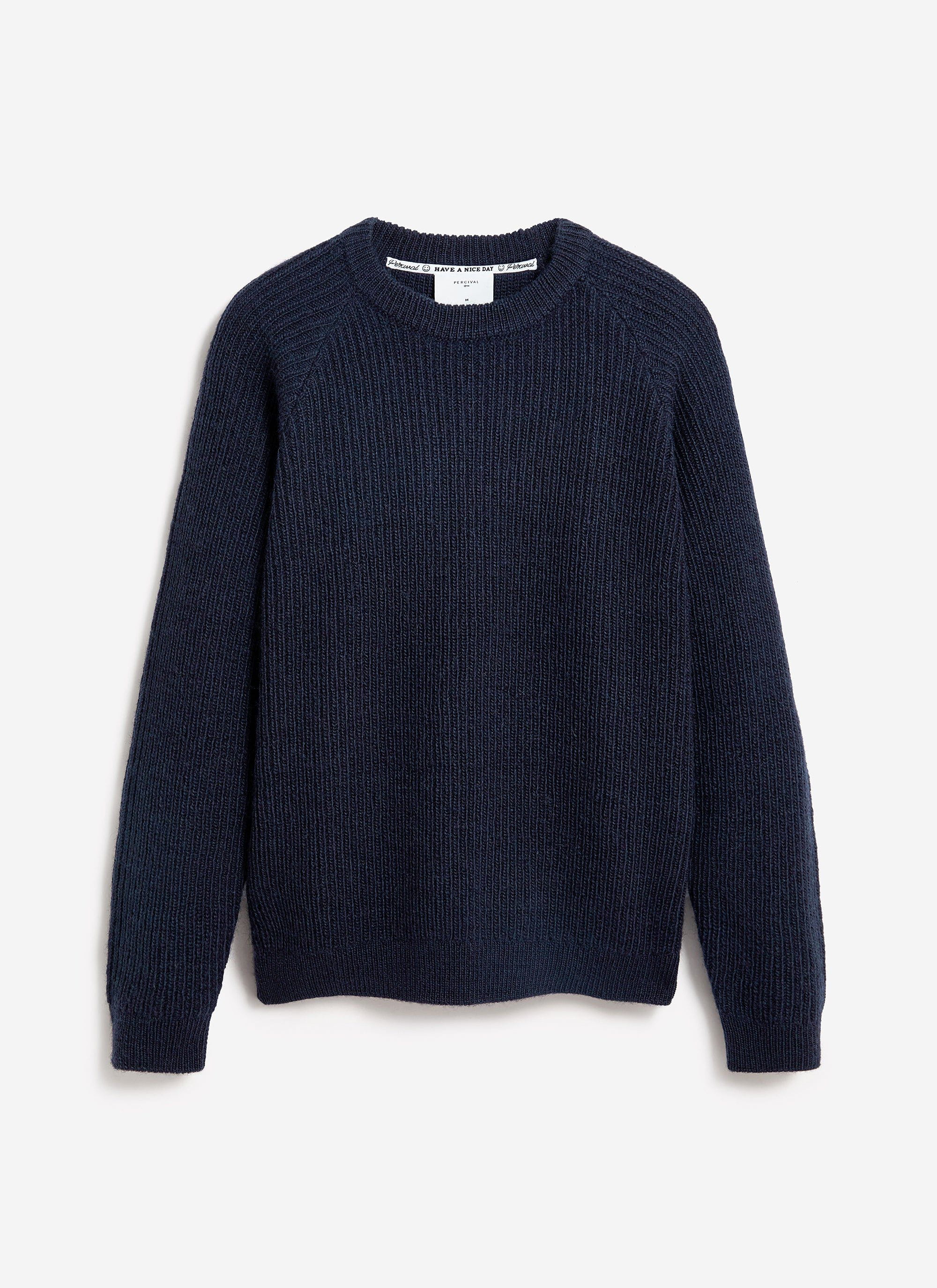 Fisherman Raglan Jumper | Wool | Navy - Image 7