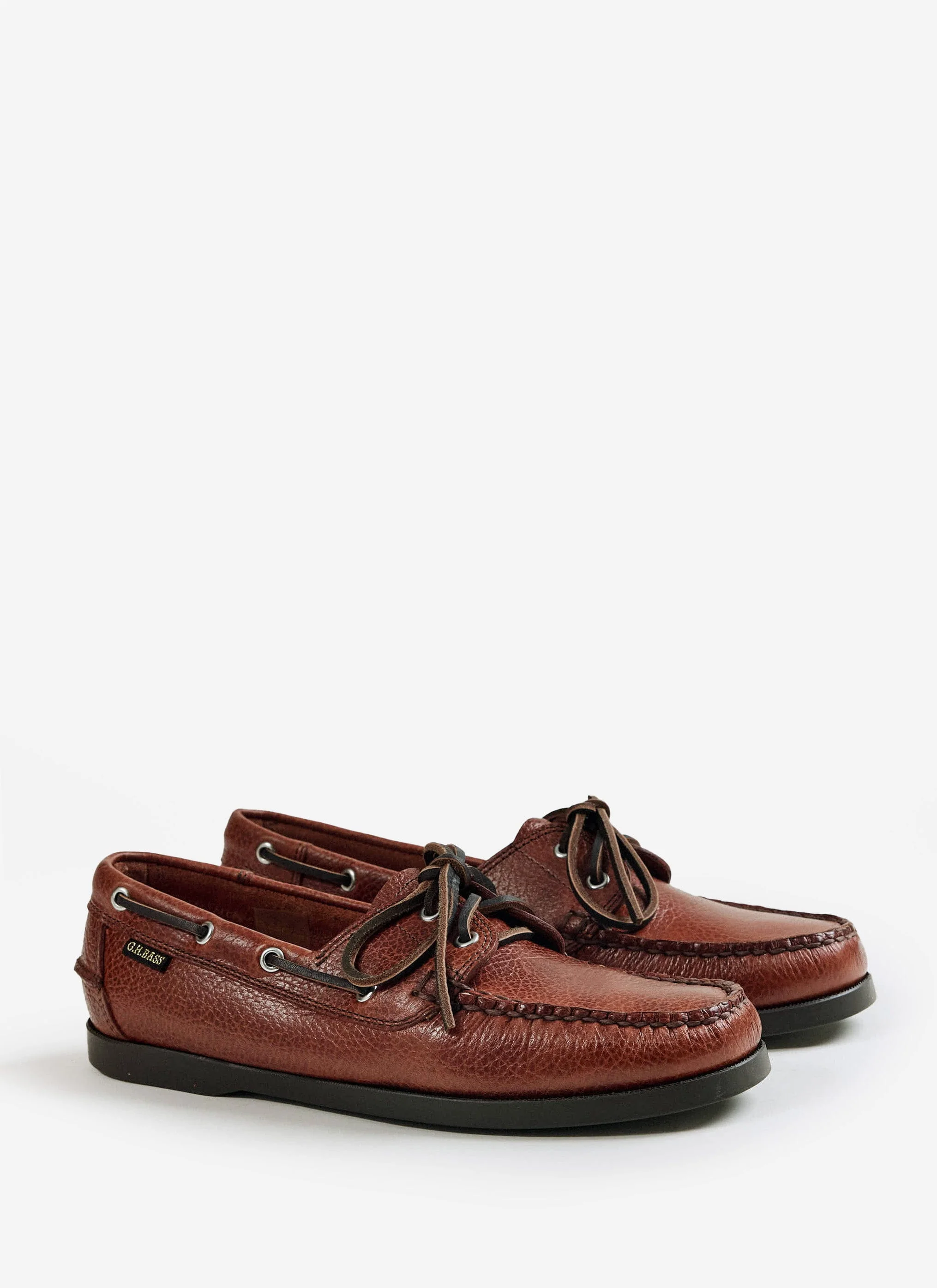 G.H.Bass | Jetty II Boater 2 Eye | Textured Tan