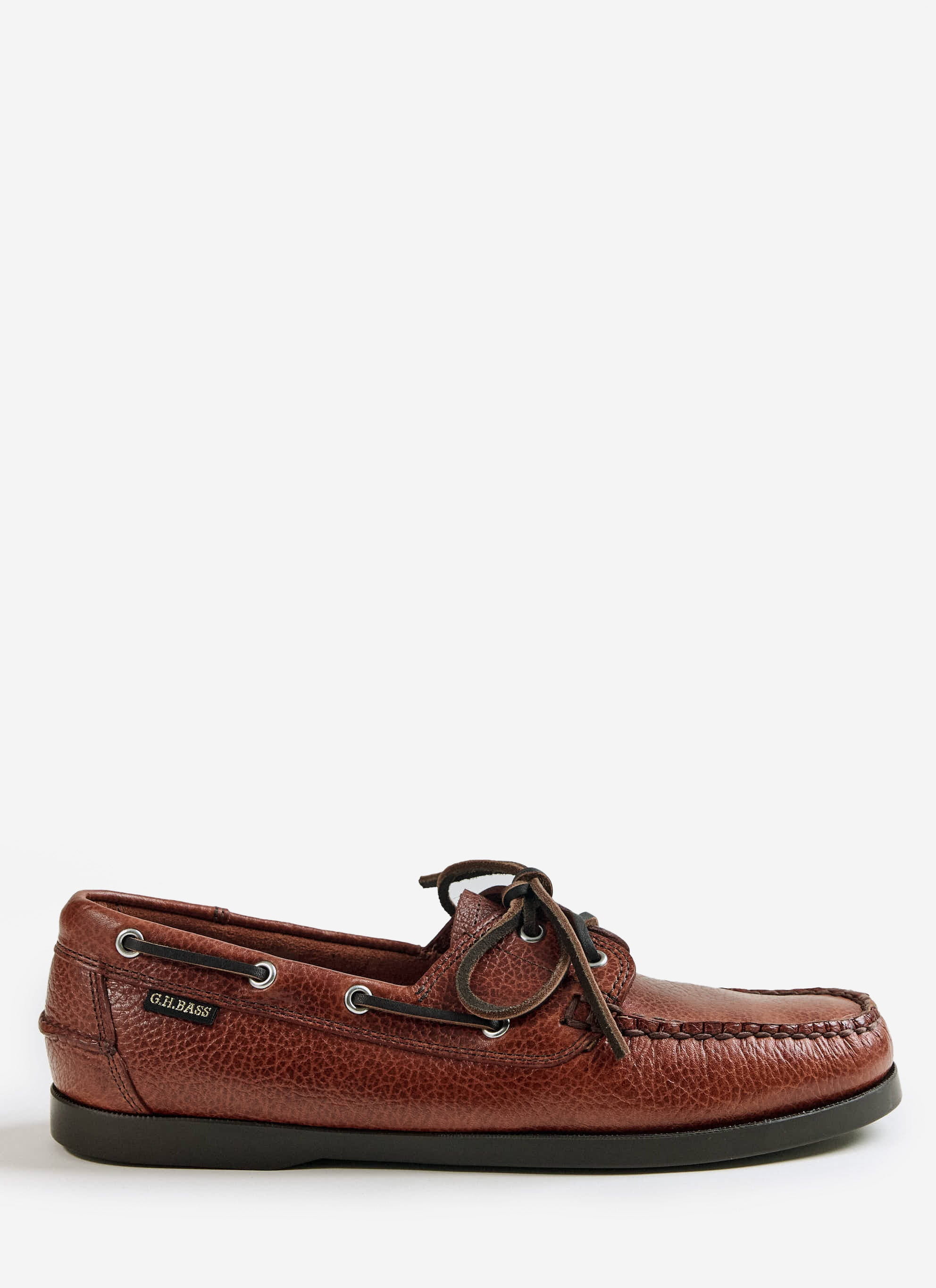 G.H.Bass | Jetty II Boater 2 Eye | Textured Tan - Image 4