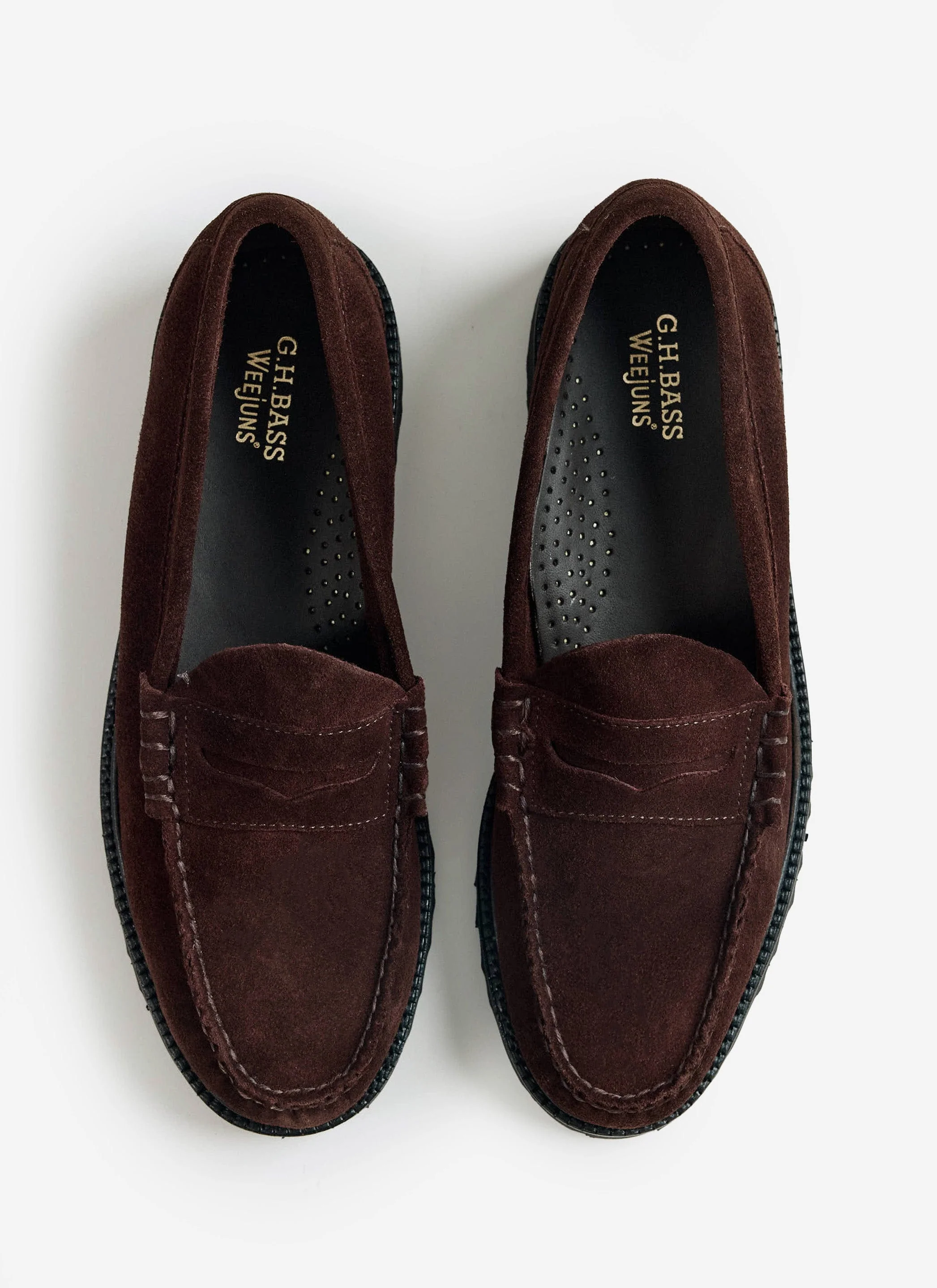 G.H.Bass | Weejun 90 Larson Loafer | Chocolate Suede - Image 2