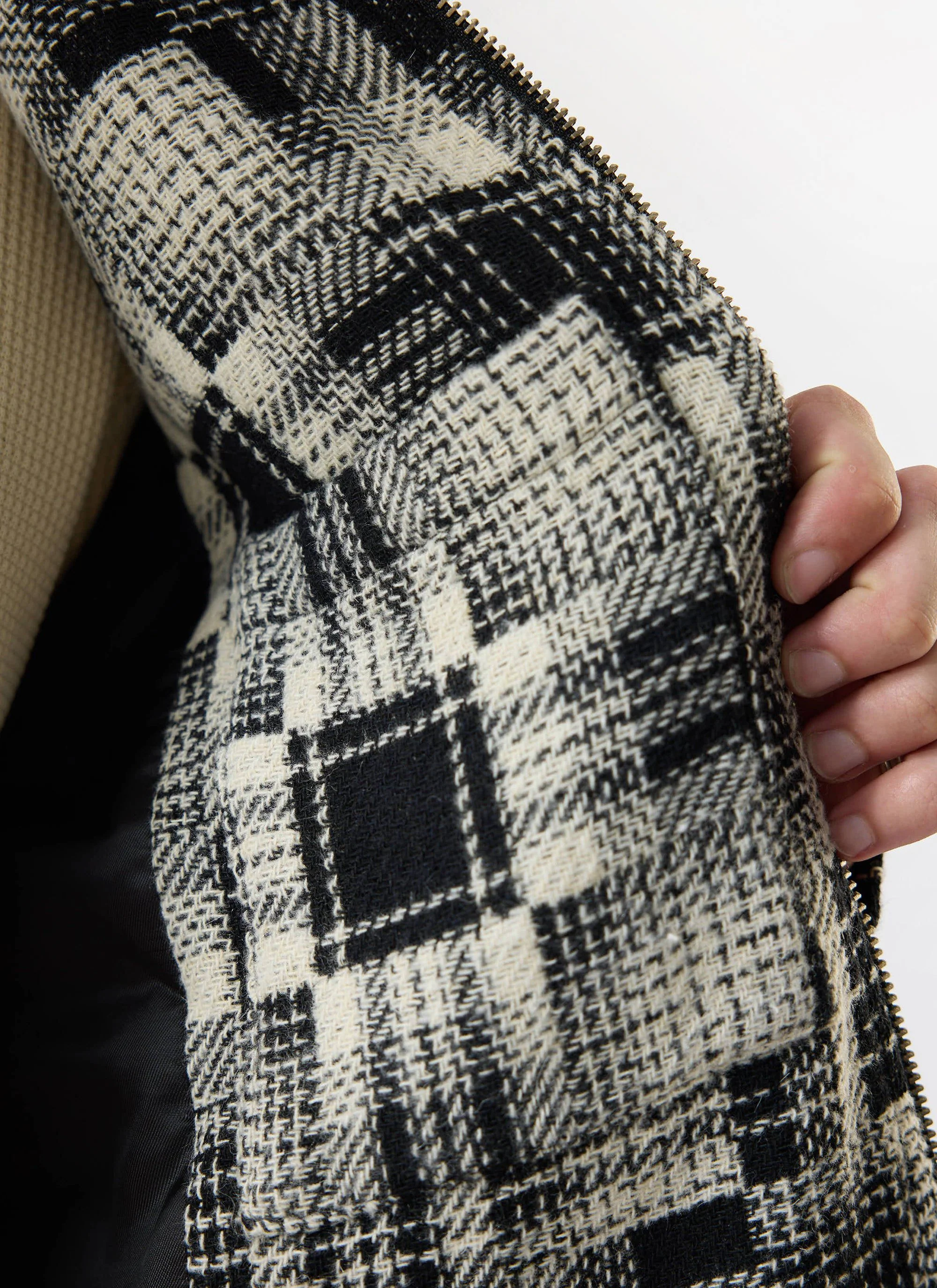 Men's Glossary Patchwork Jacket | Twill | Grey - Image 7