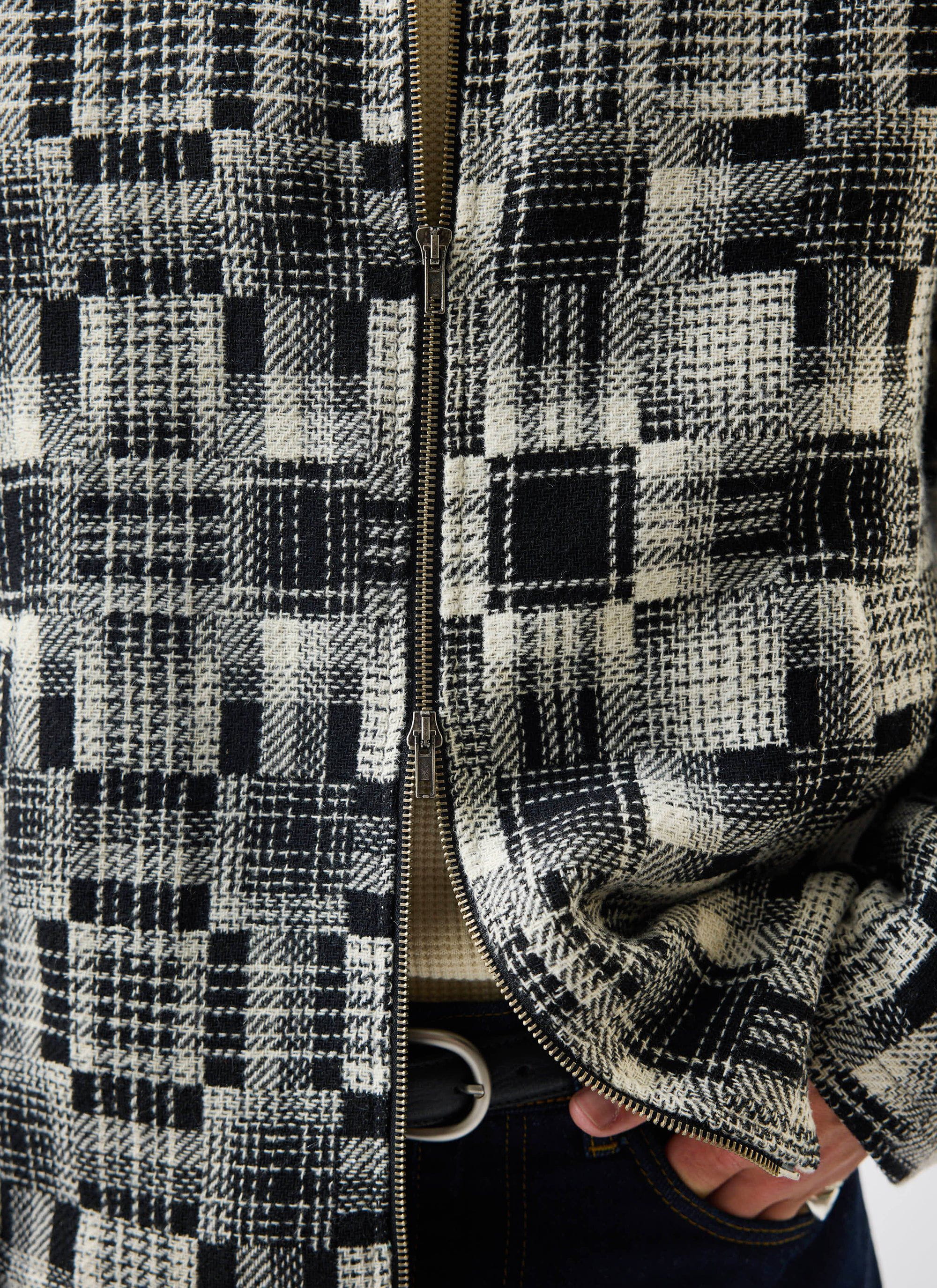 Men's Glossary Patchwork Jacket | Twill | Grey - Image 8