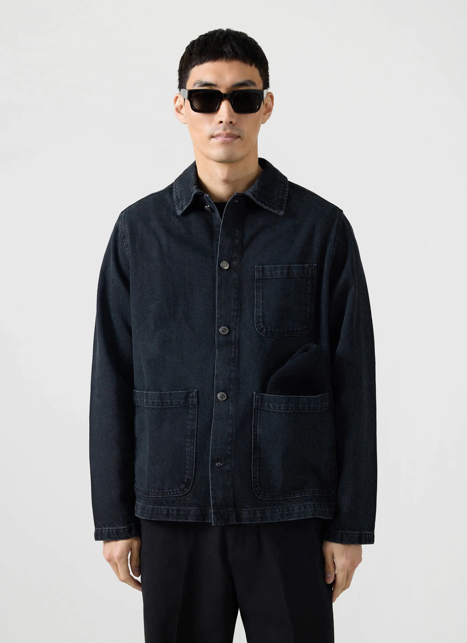 Gove Chore Jacket | Denim | Black - Image 5
