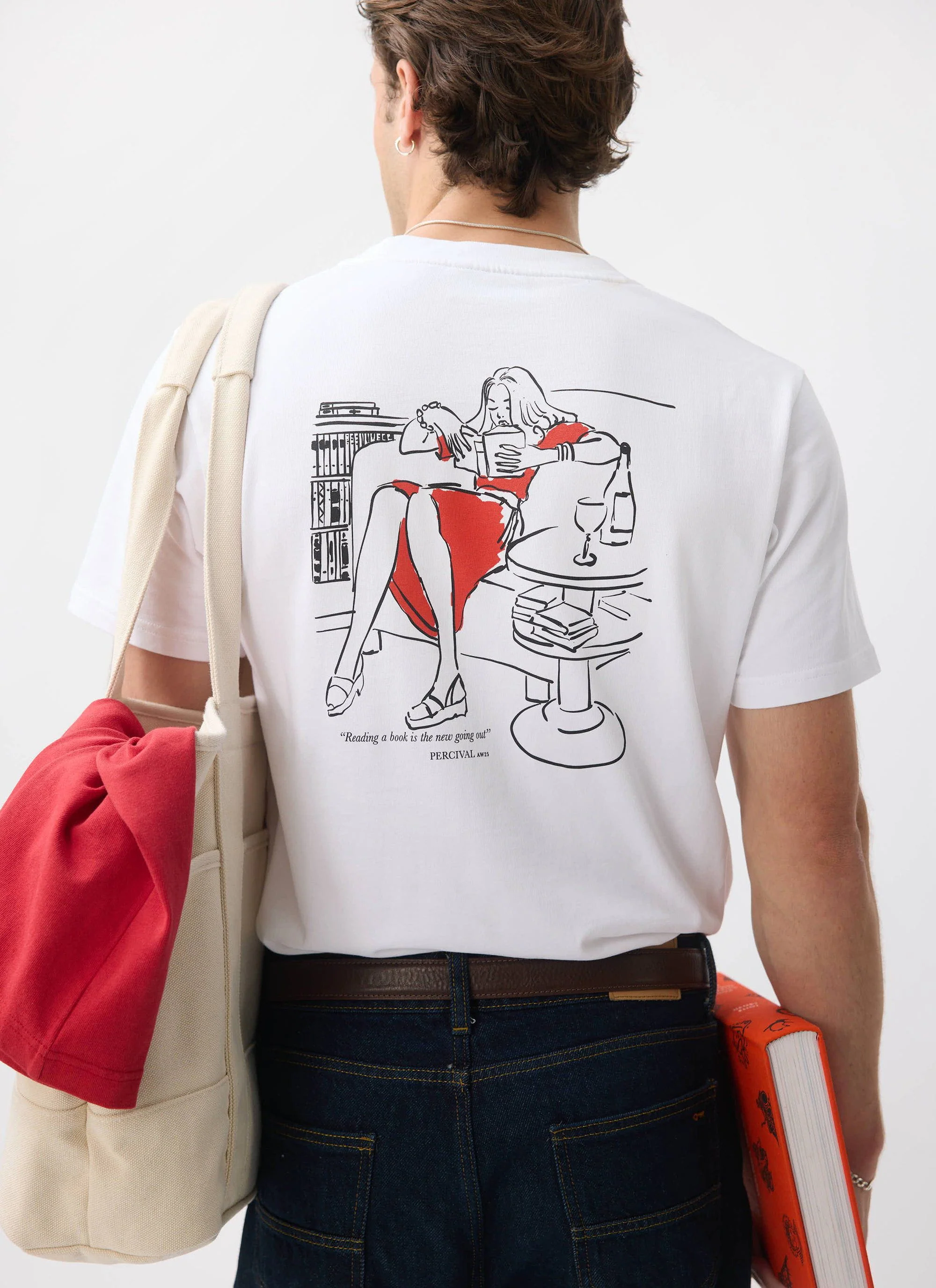 Greatest Bookshop T Shirt | Embroidered Organic Cotton | White
