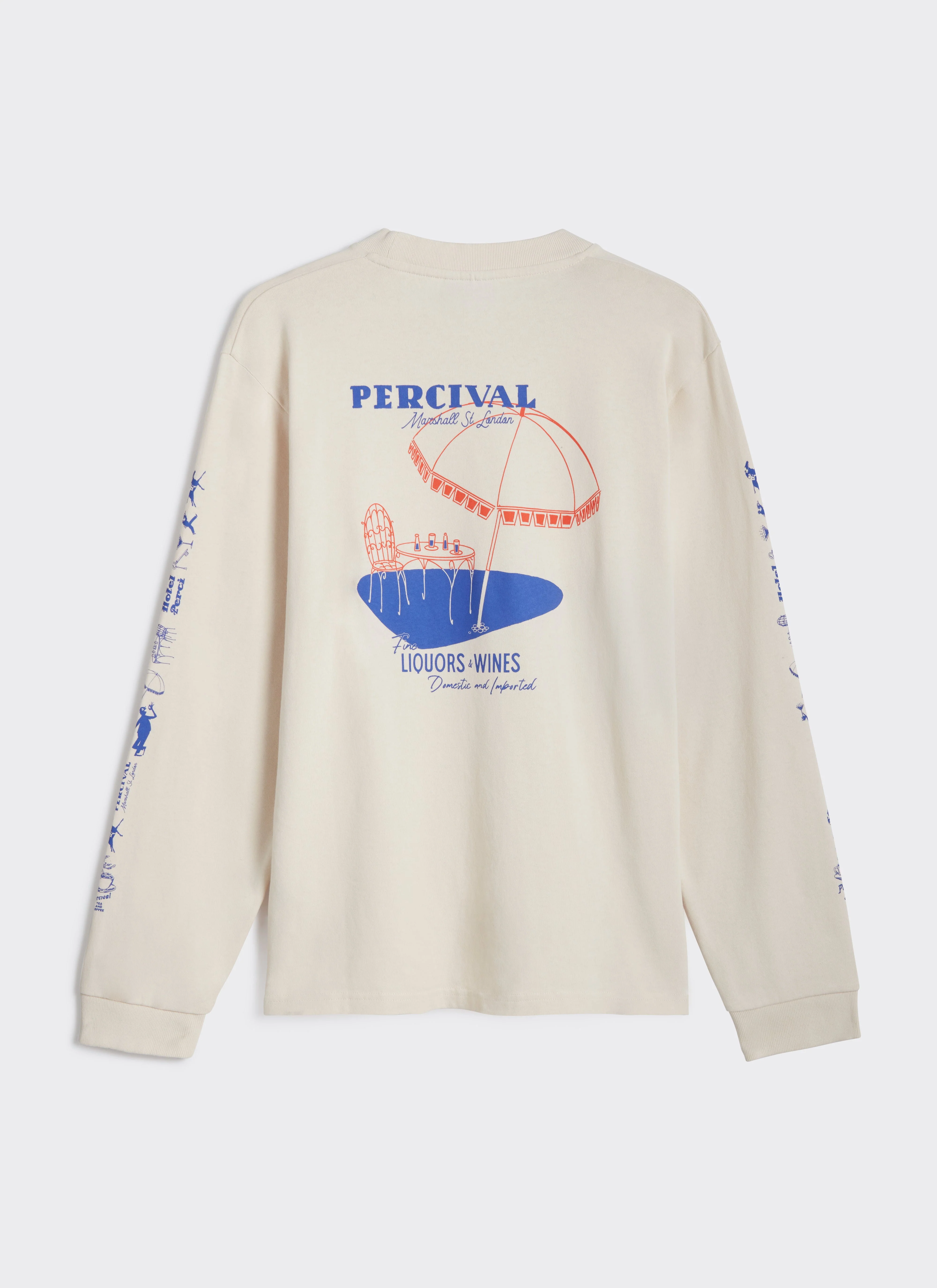 Harlow Fine Wines Long Sleeve T Shirt | Organic Cotton | Cream - Image 9