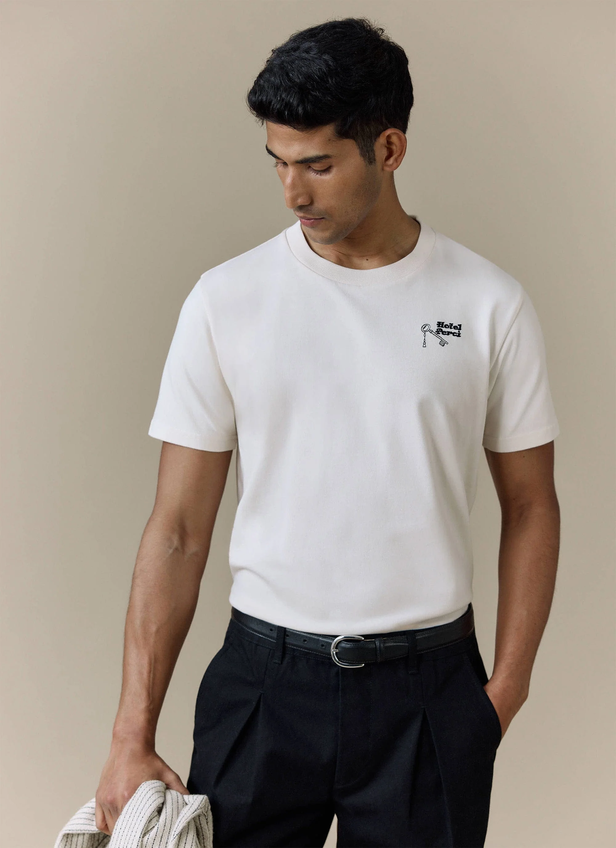 Hotel T Shirt | Organic Cotton | Cream - Image 2