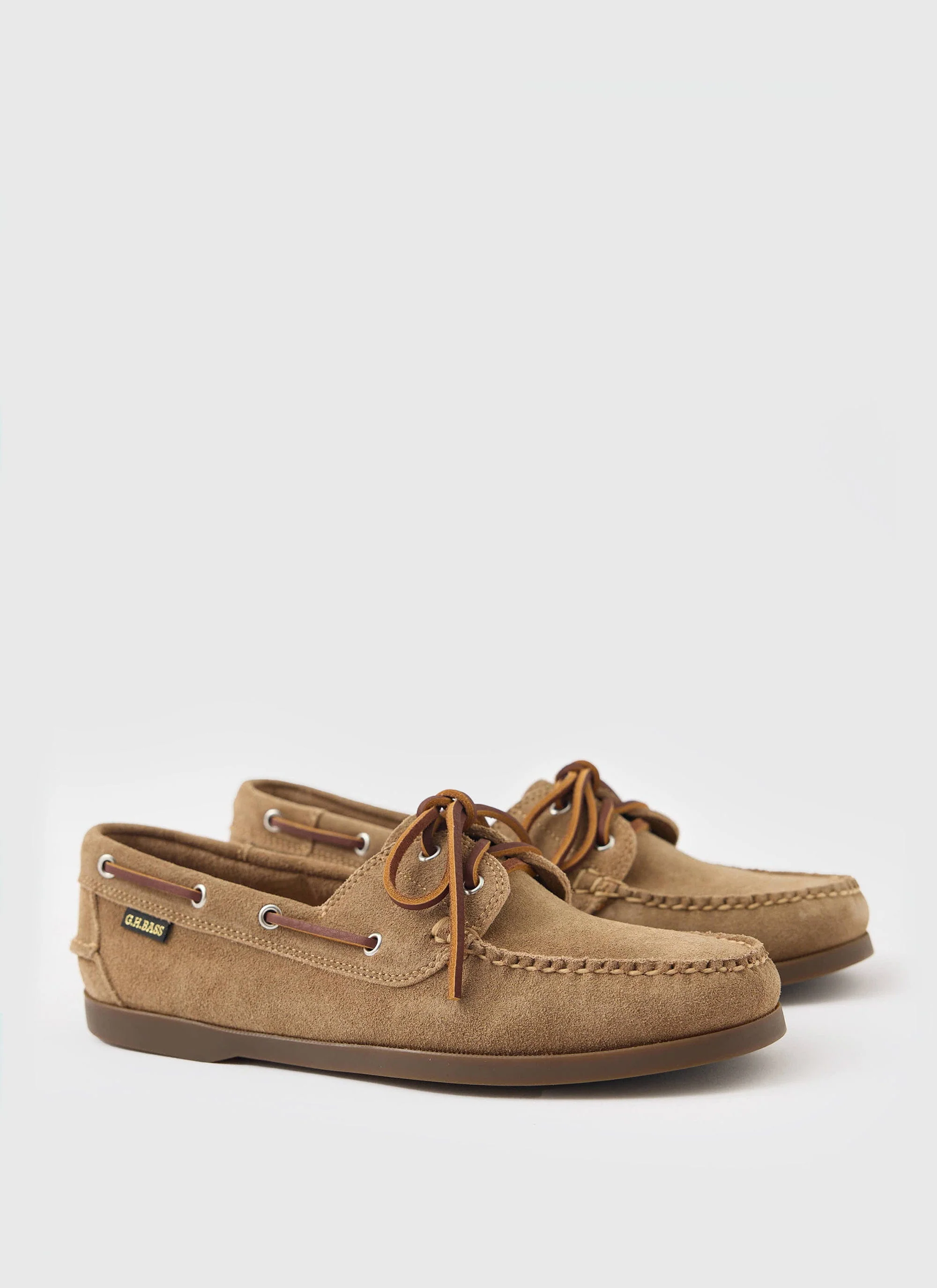 G.H.Bass | Jetty II Boater 2 Eye | Earth Suede