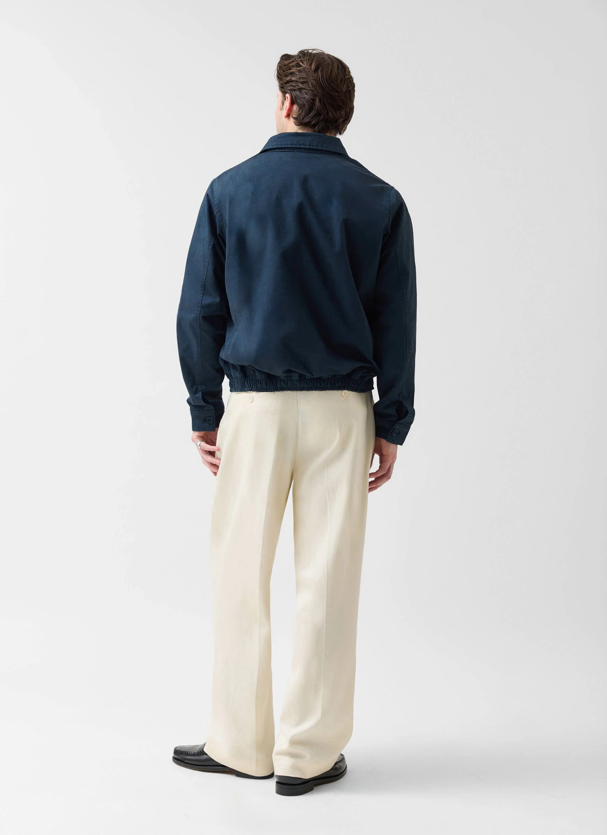 Leo Harrington Jacket | Cotton | Navy - Image 3
