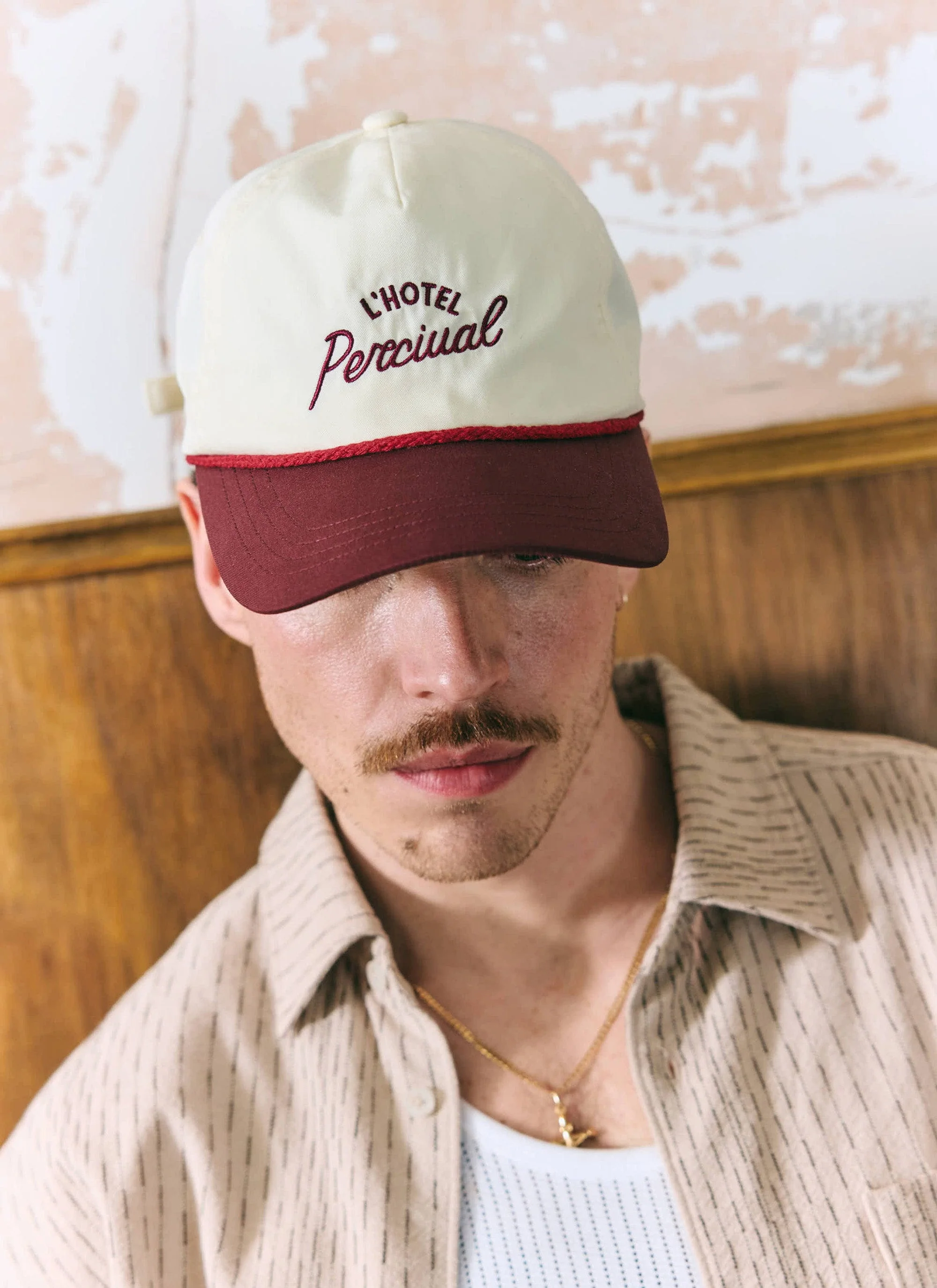 L’Hotel Percival Soft Trucker Cap | Cotton | Cream
