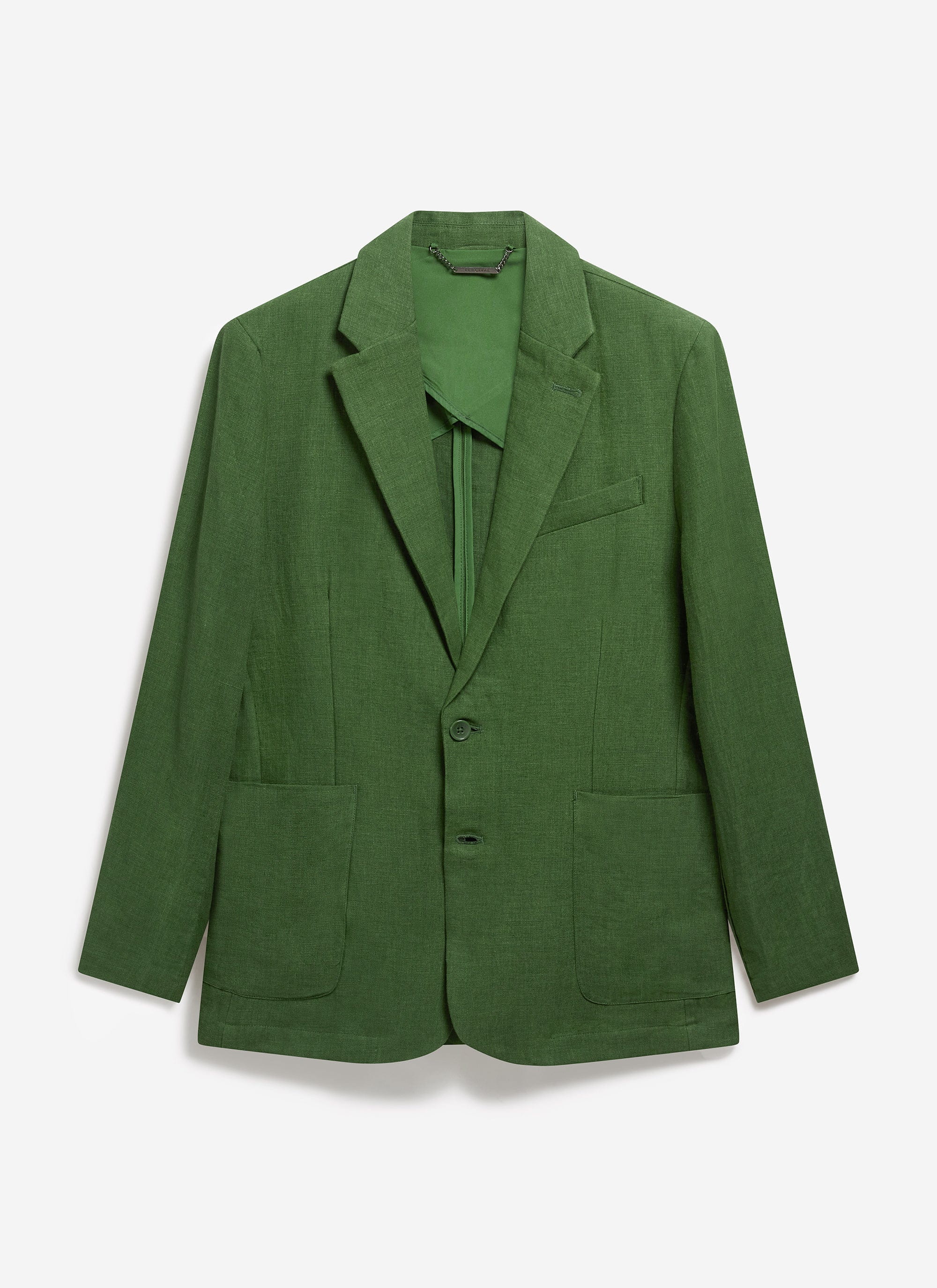 Tailored Linen Blazer | Suit Jacket | Forest - Image 12