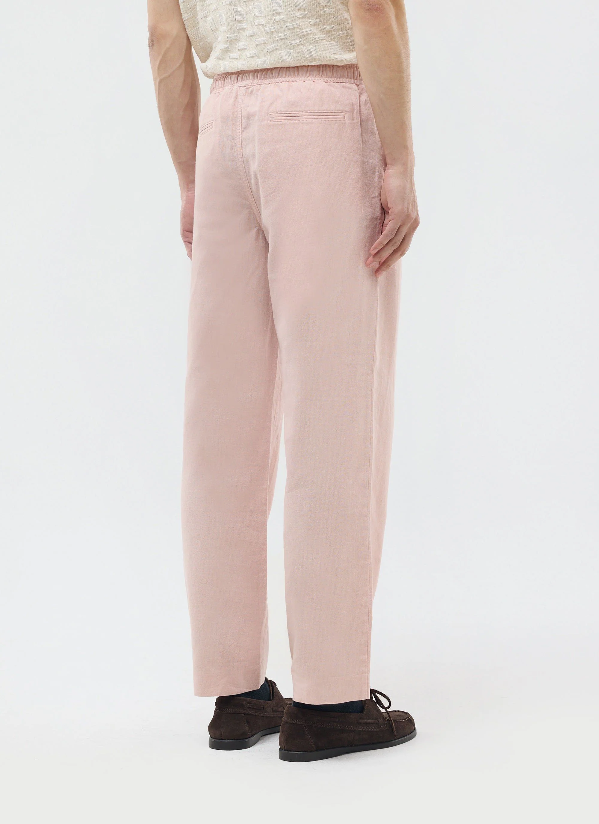Everyday Trousers | Linen | Light Pink - Image 4