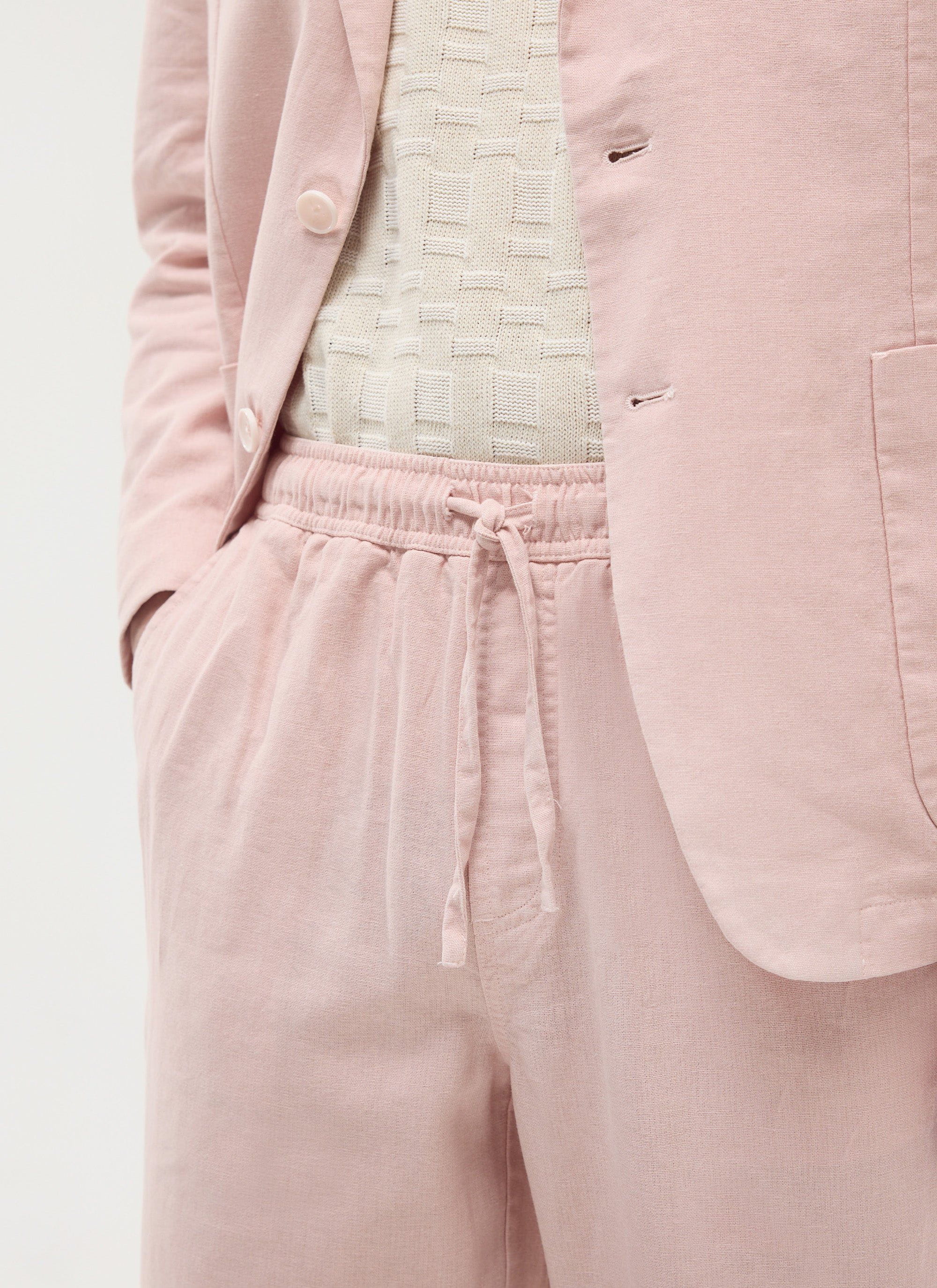 Everyday Trousers | Linen | Light Pink - Image 5