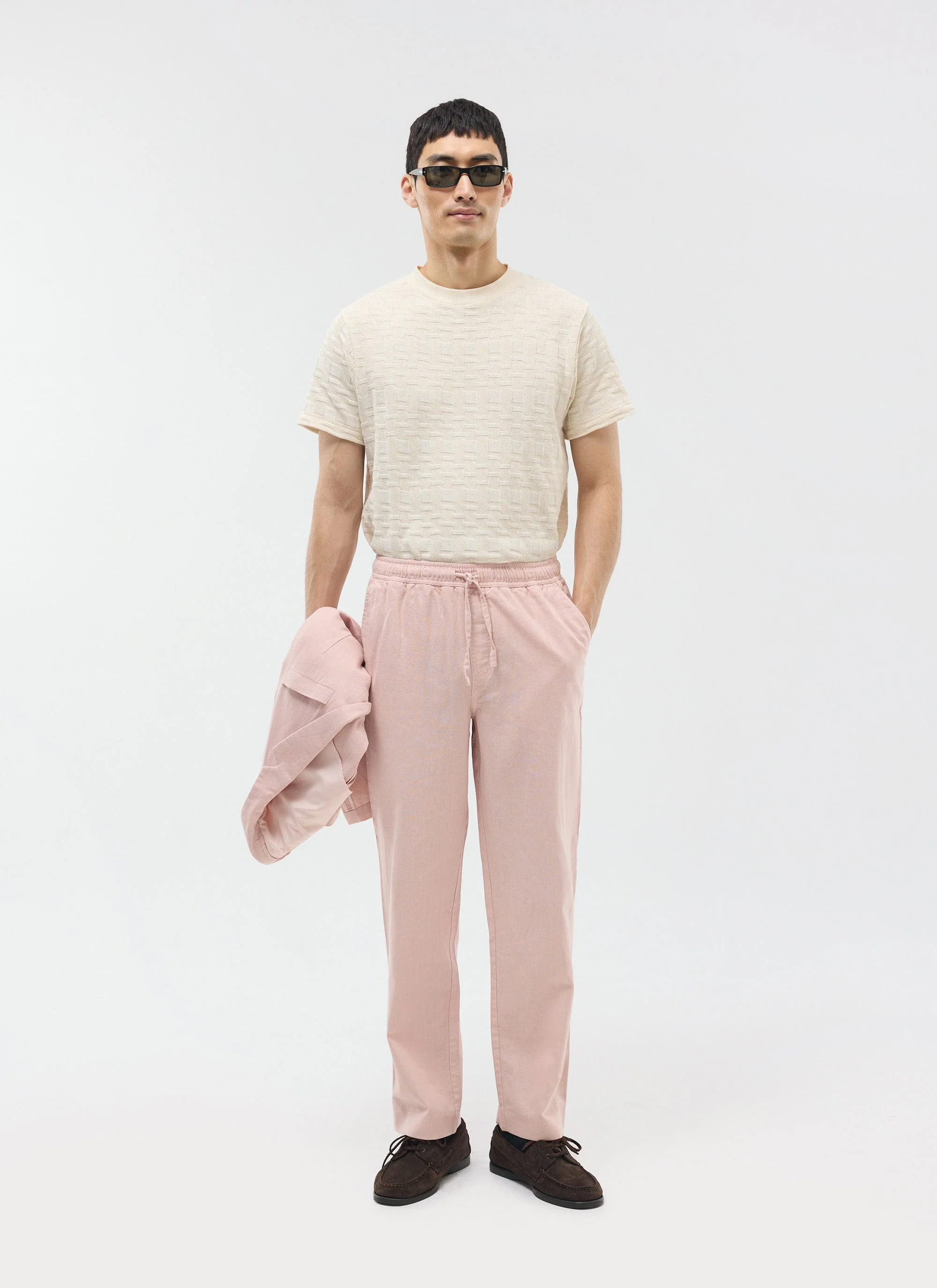 Everyday Trousers | Linen | Light Pink - Image 6